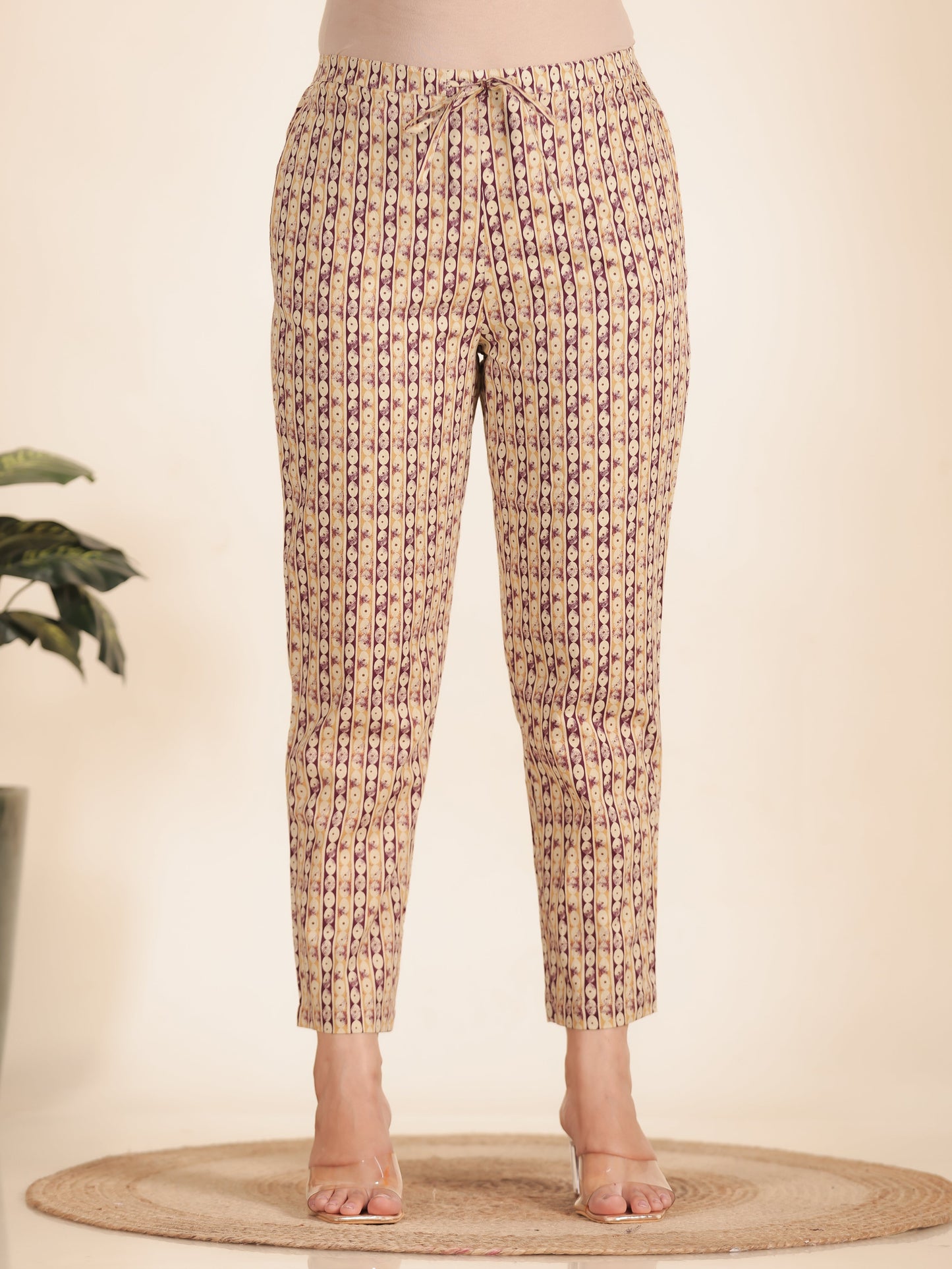 Soft Cotton Striped Pant