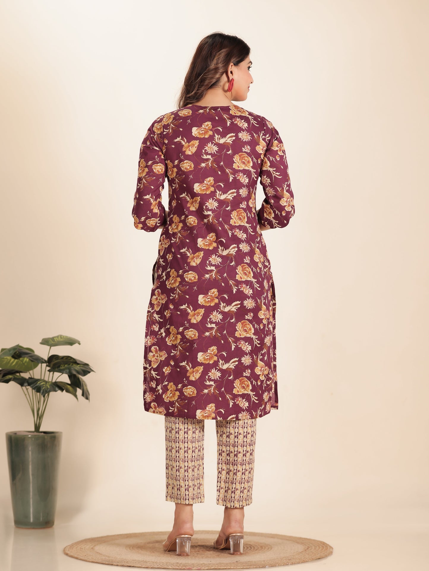 Soft Cotton Floral Kurta