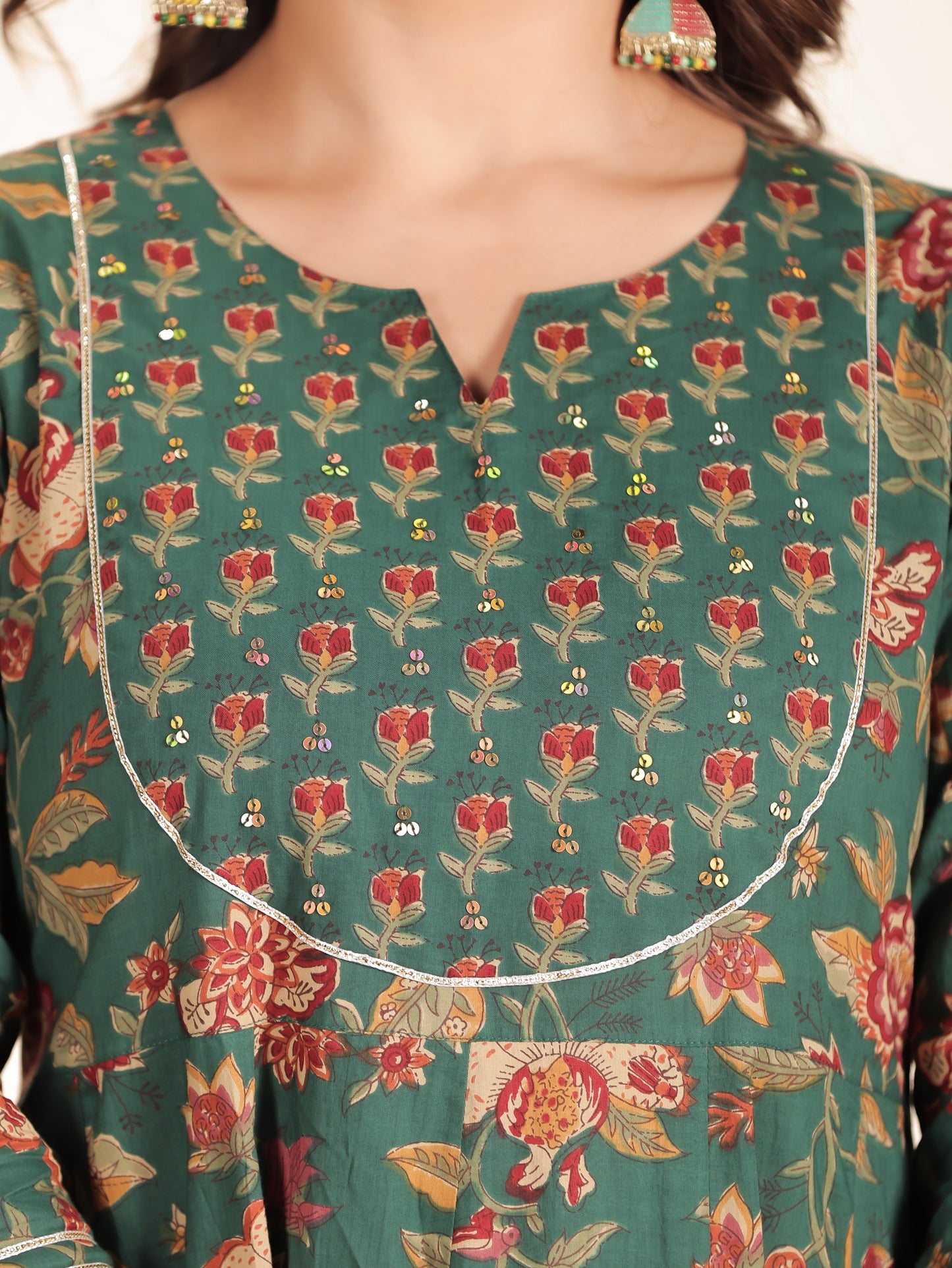 Soft Cotton Floral Kurta