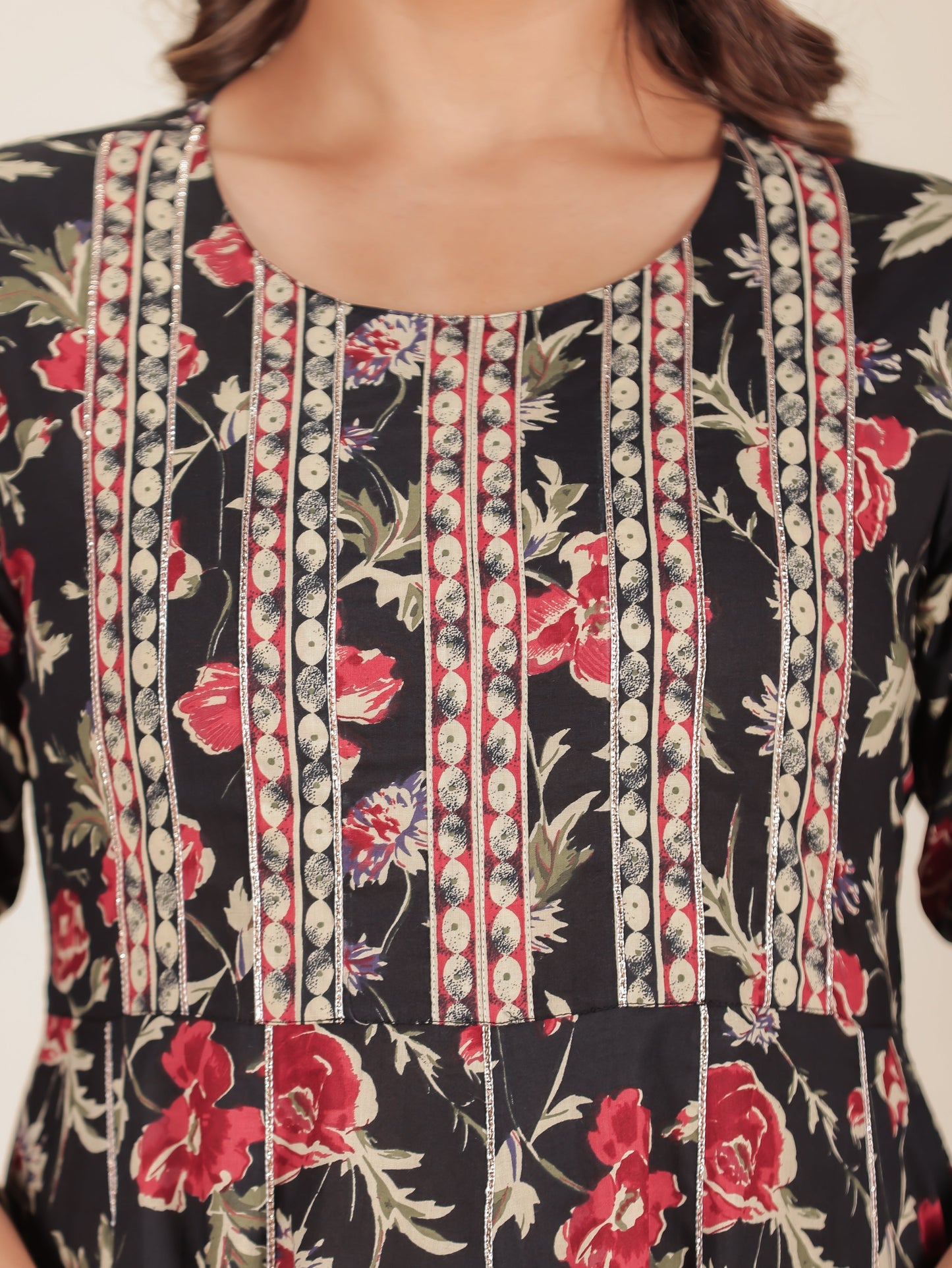 Soft Cotton Floral Kurta