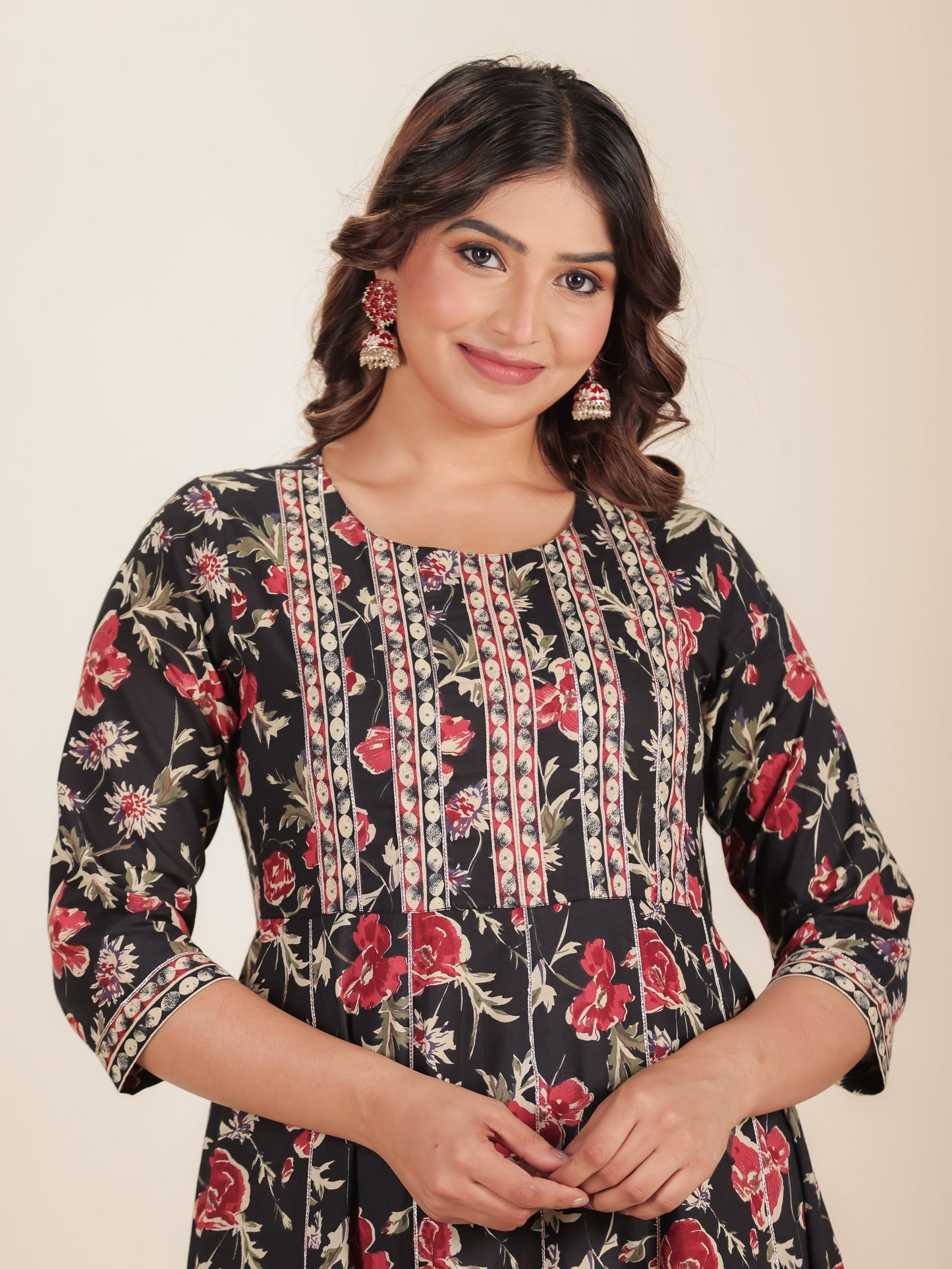 Soft Cotton Floral Kurta