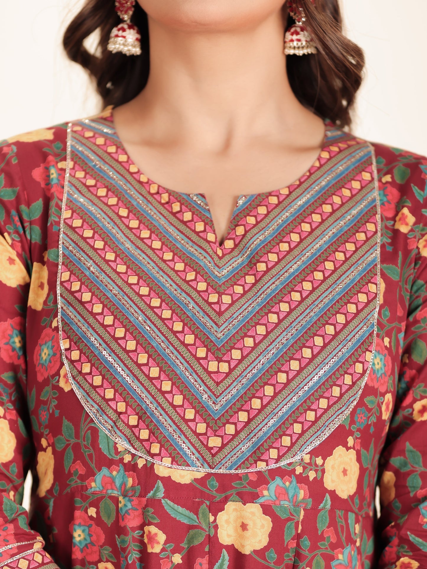 Soft Cotton Floral Kurta