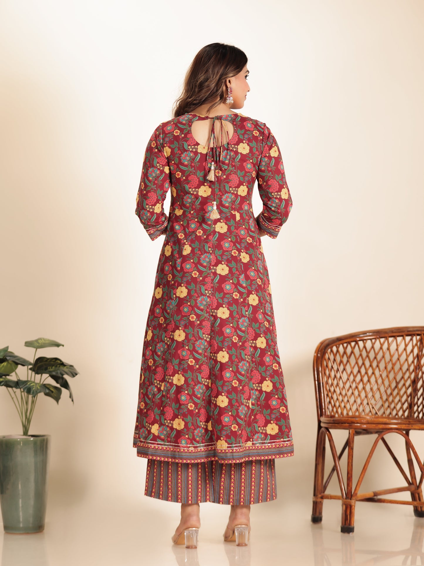 Soft Cotton Floral Kurta