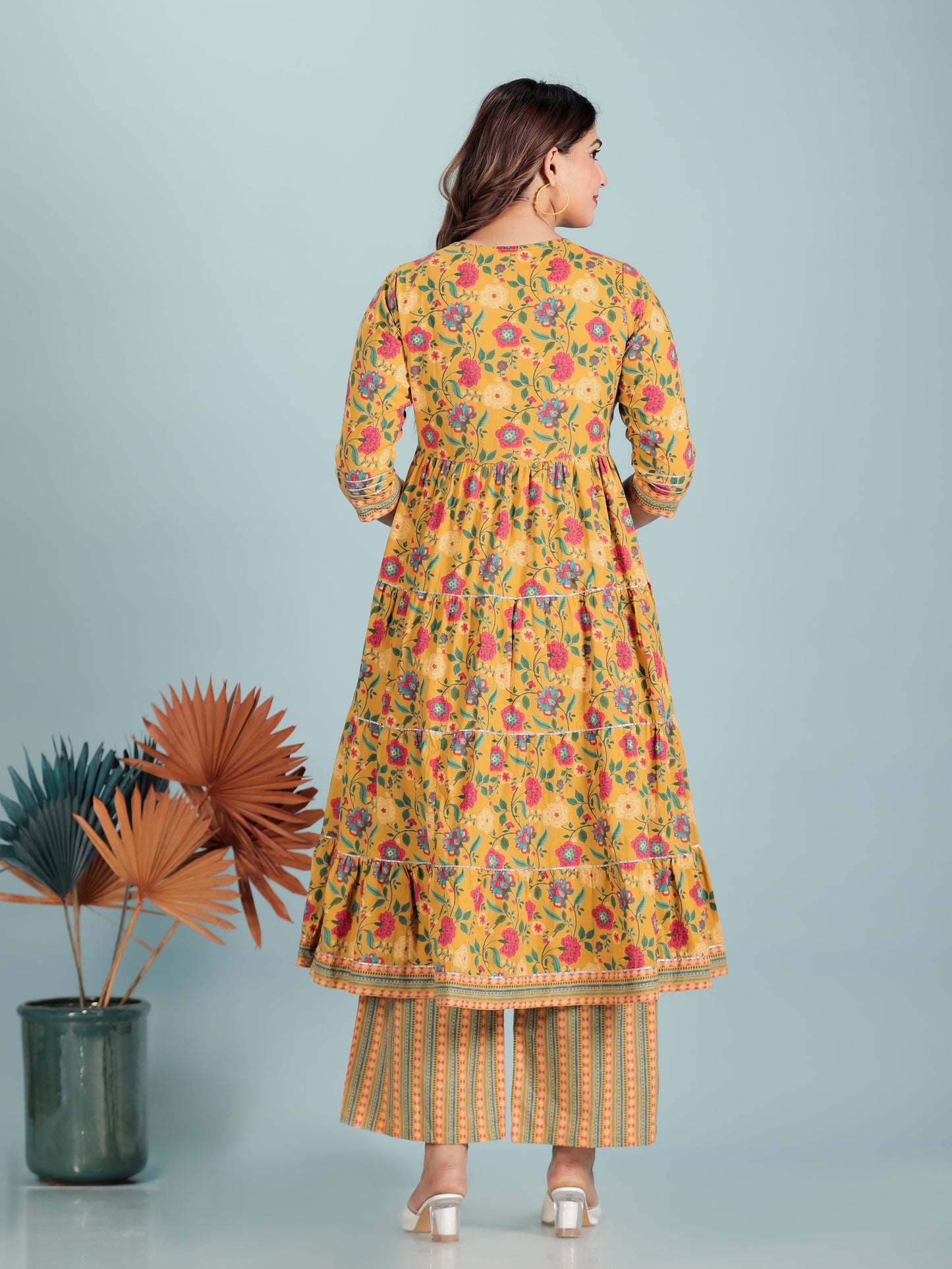 Soft Cotton Floral Kurta