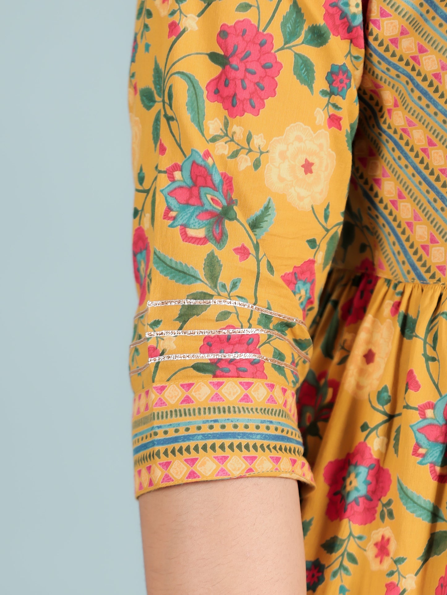 Soft Cotton Floral Kurta