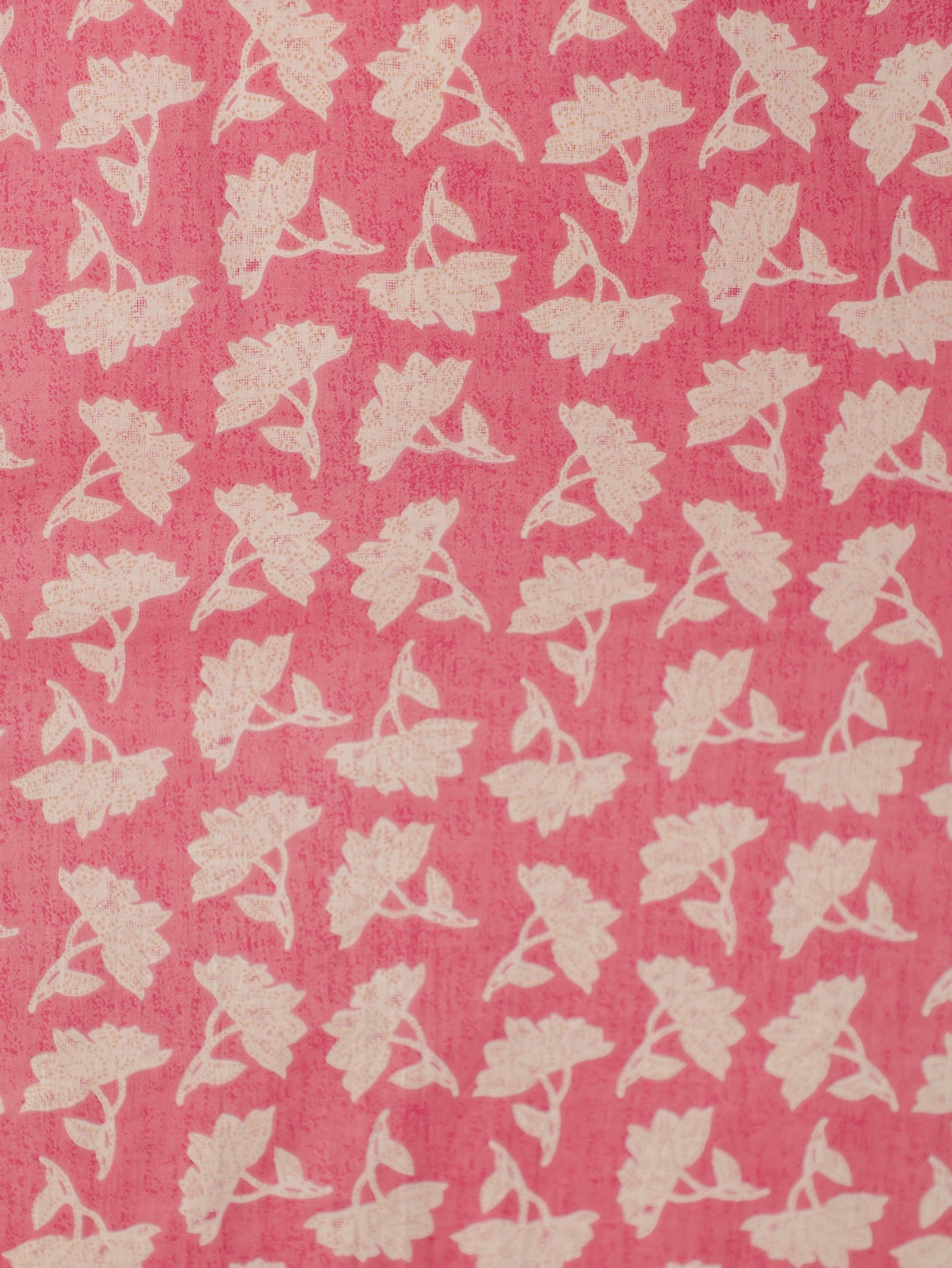 Soft Cotton Floral Straight Pink Kurta