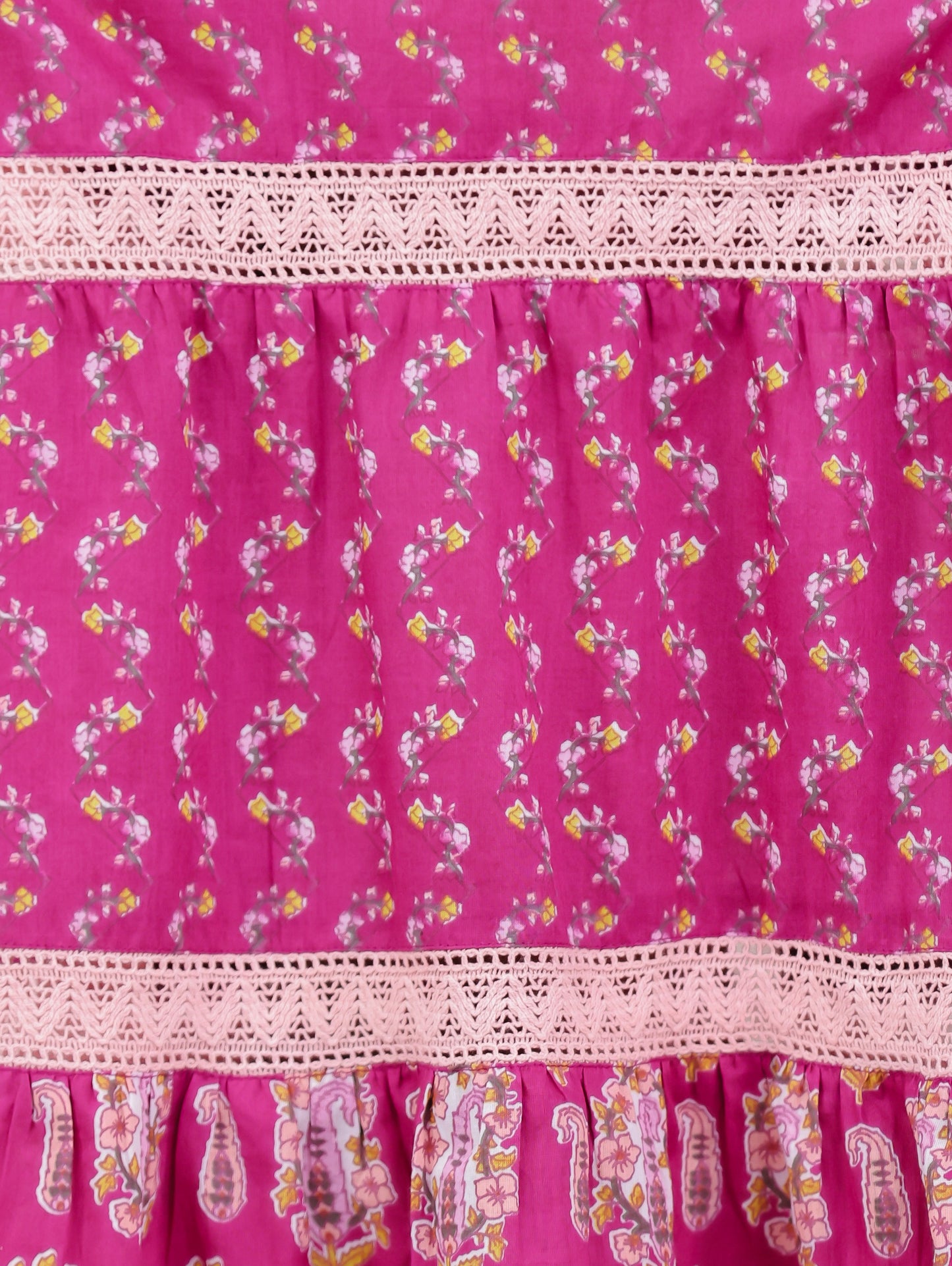 Soft Cotton Floral Anarkali Purple Dress