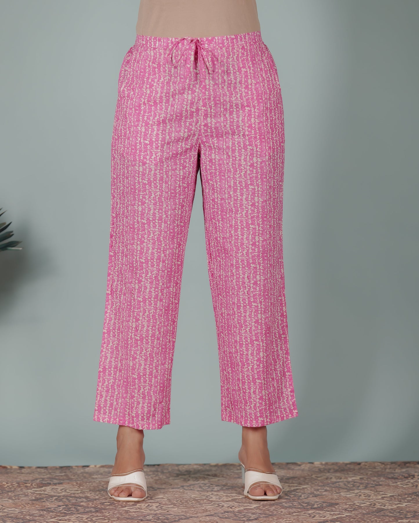 Soft Cotton Striped Pant