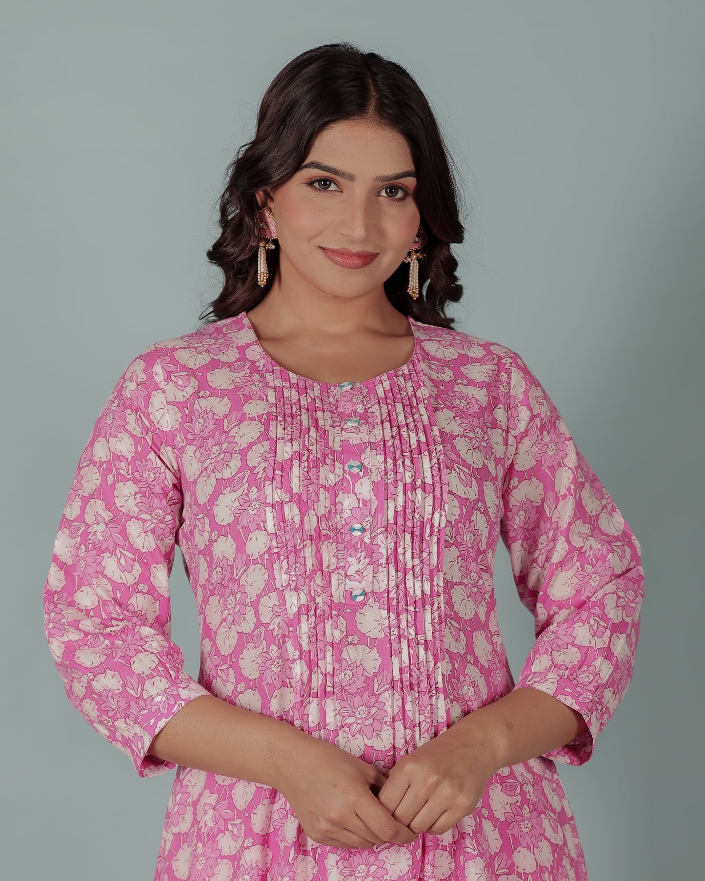 Soft Cotton Floral Kurta