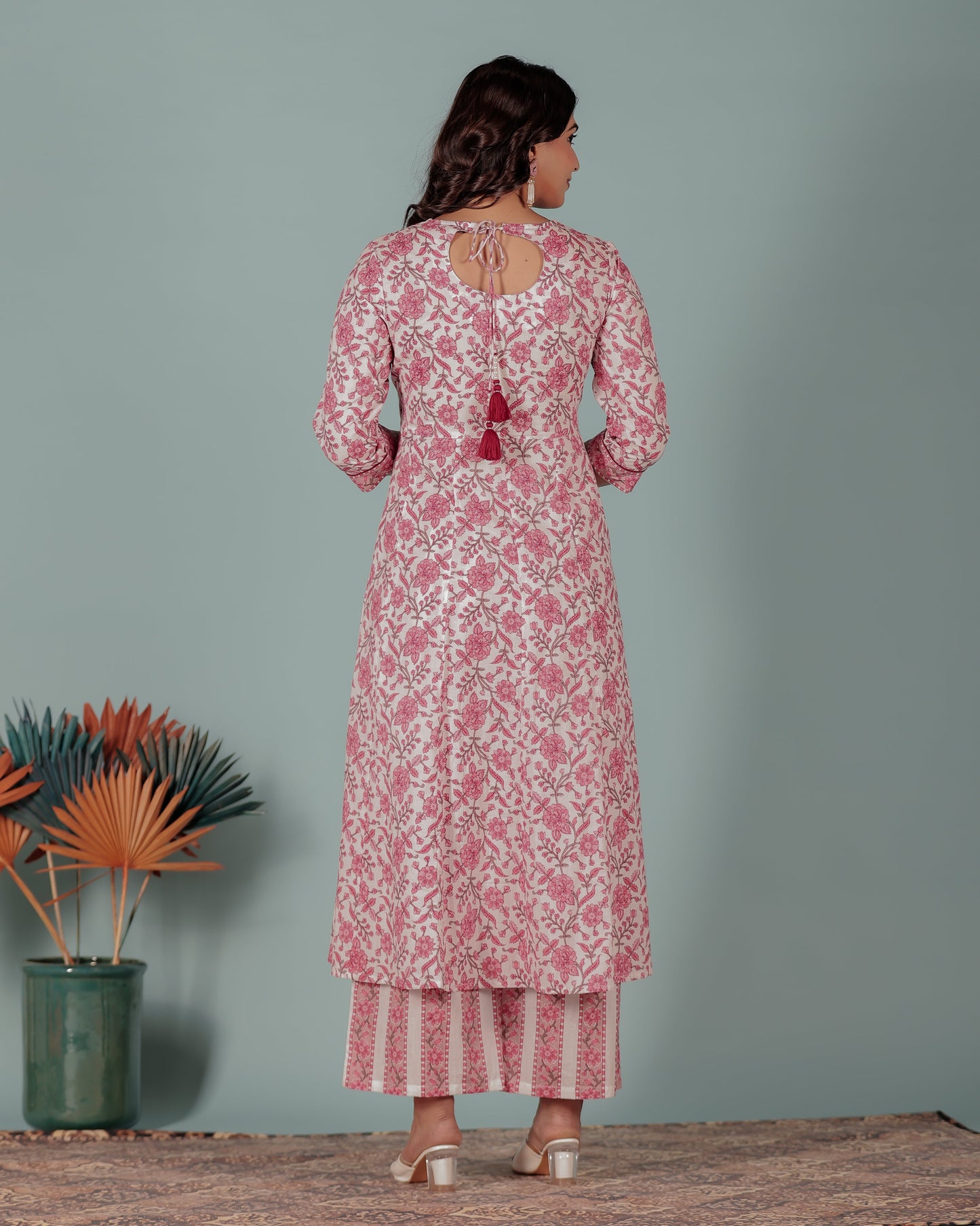 Soft Cotton Floral Kurta