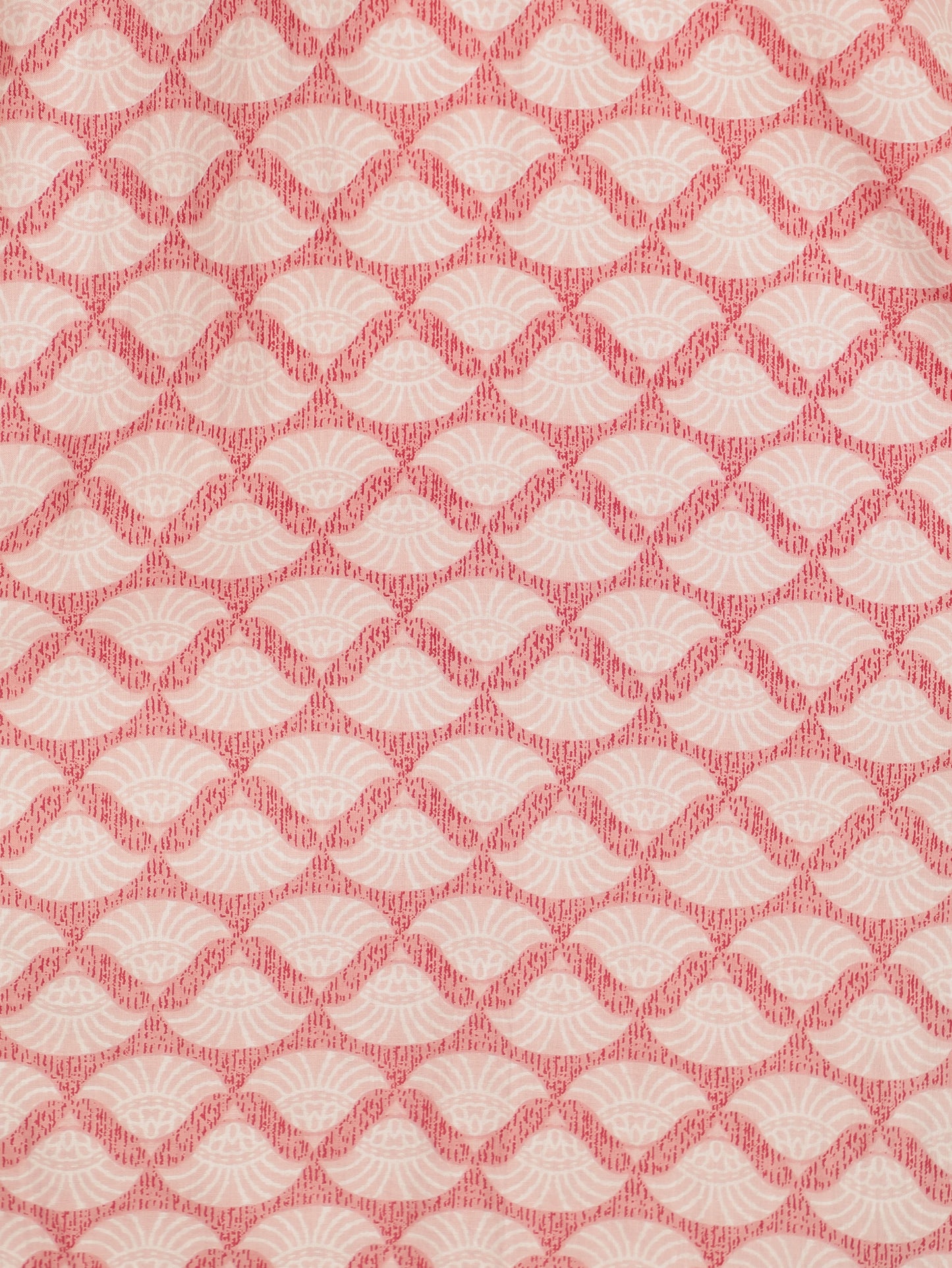 Soft Cotton Geometric Straight Pink Kurta