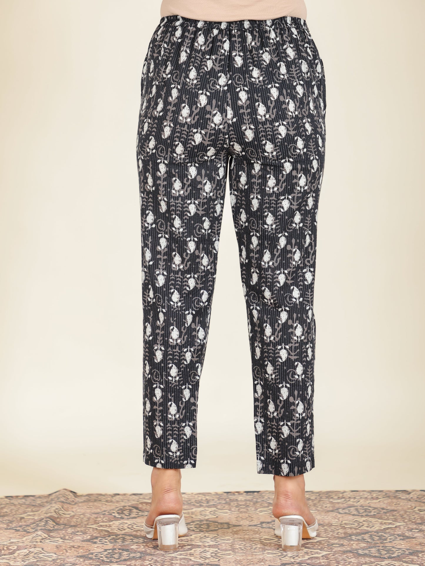 Kantha Cotton Floral Pant