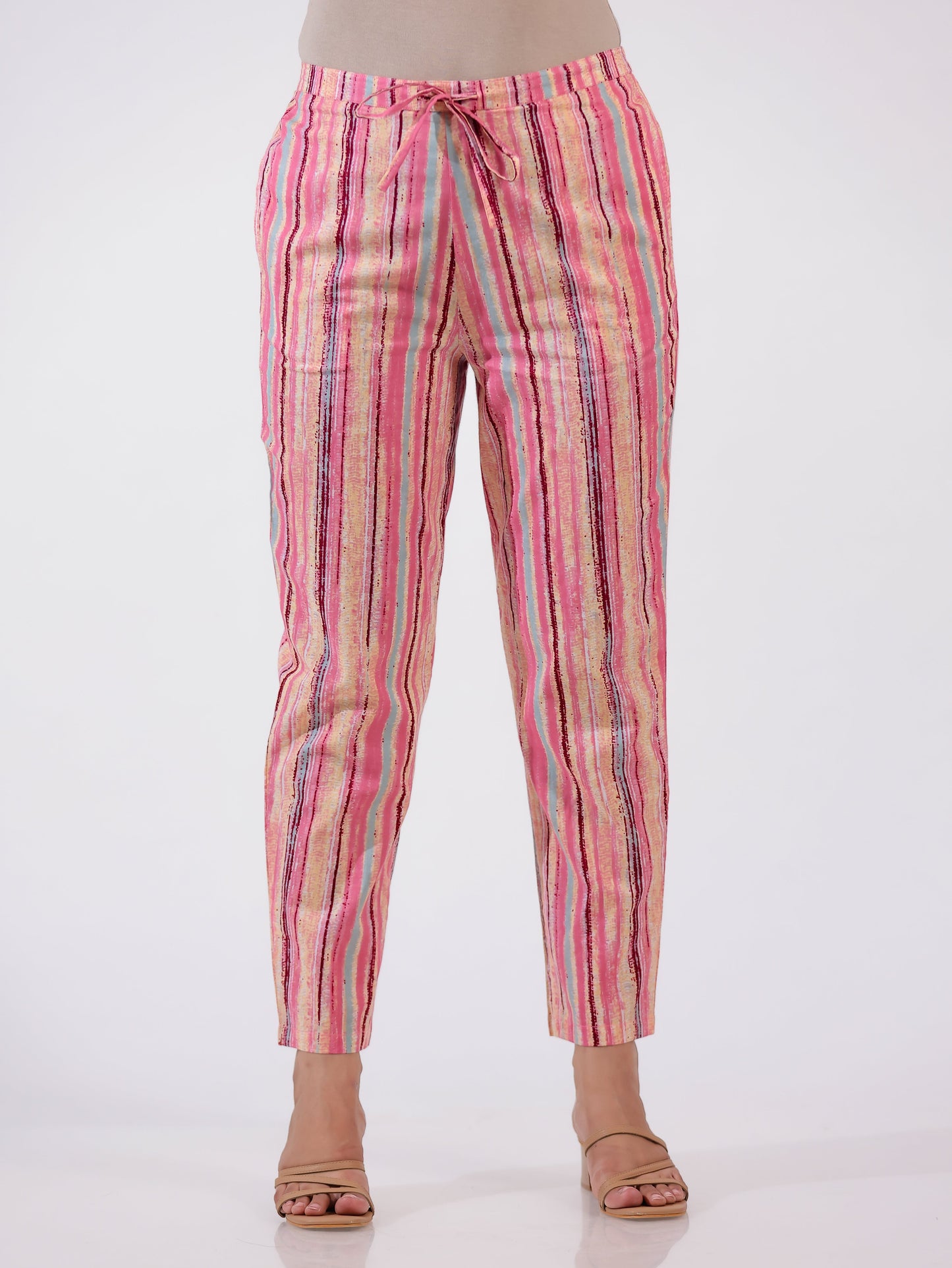 Soft Cotton Striped Pant