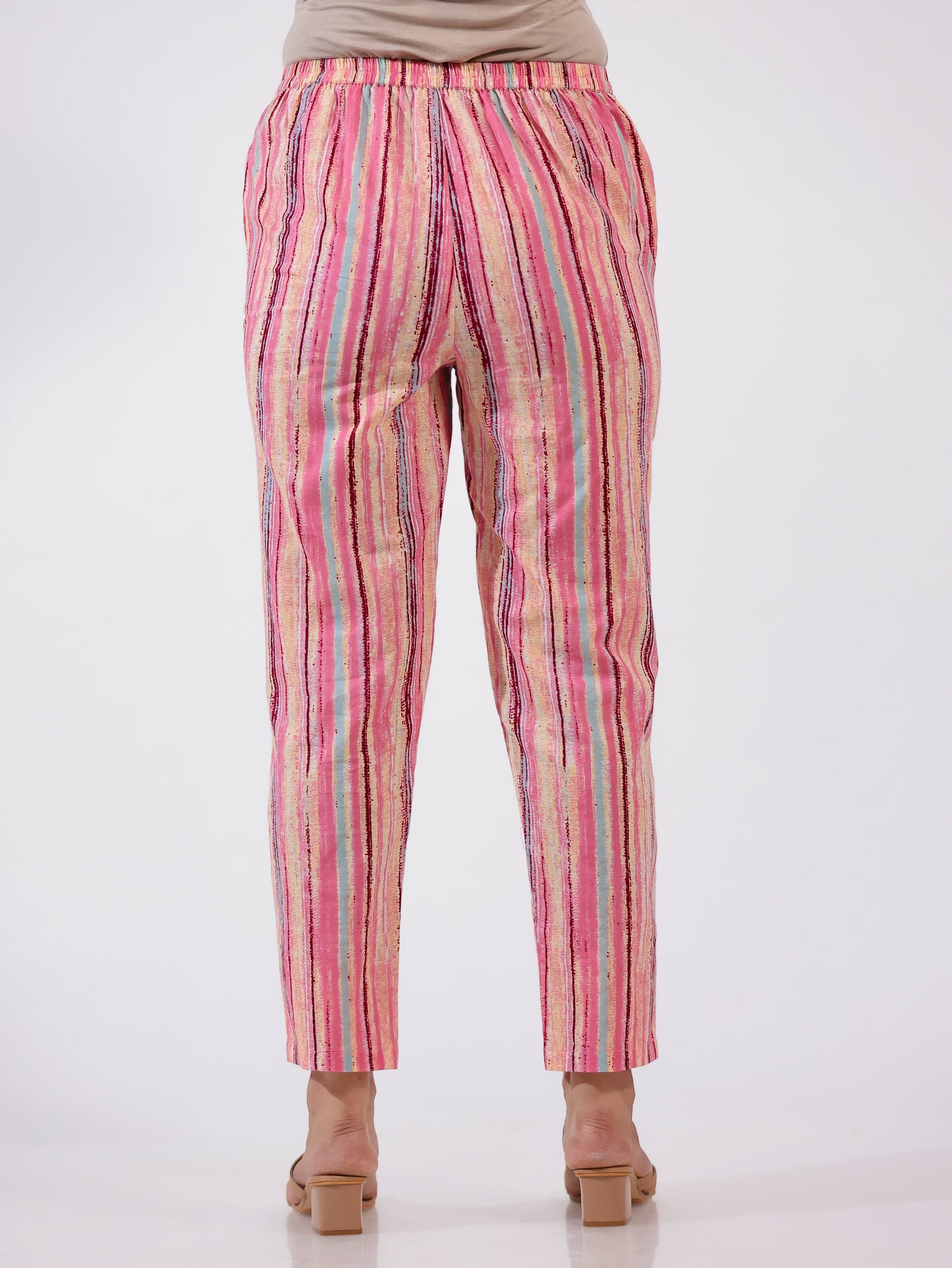 Soft Cotton Striped Pant