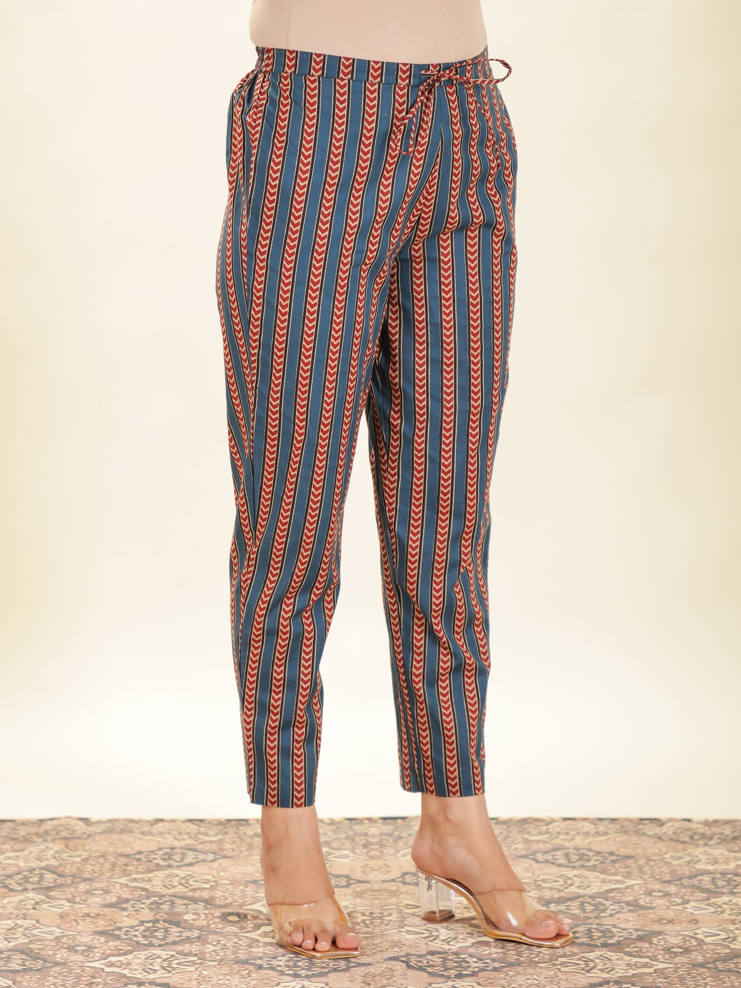 Soft Cotton Striped Pant