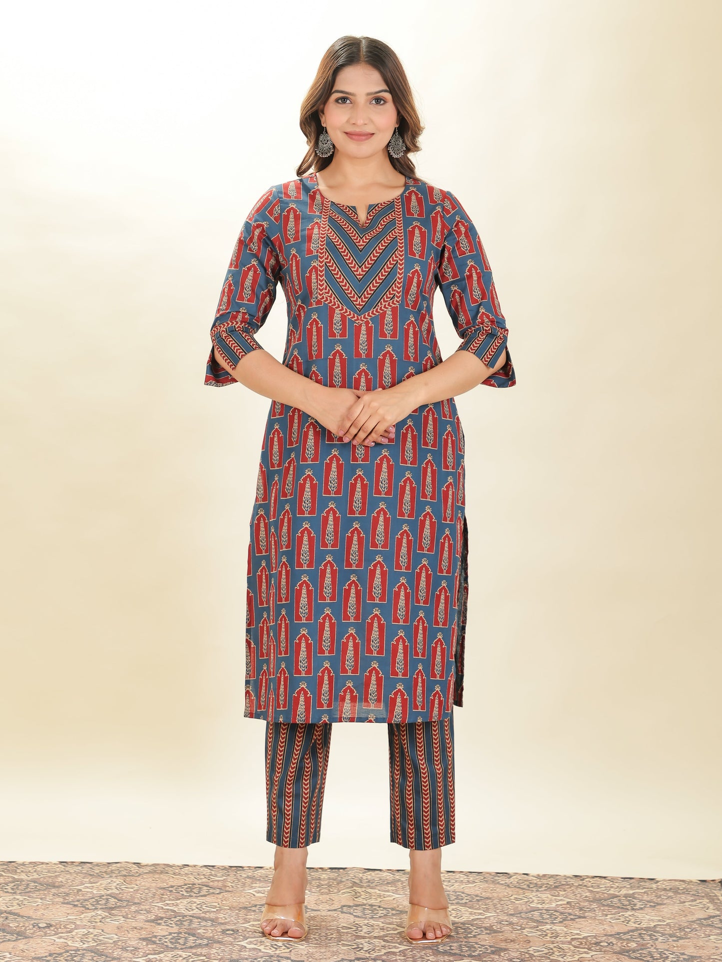 Soft Cotton Abstract Kurta