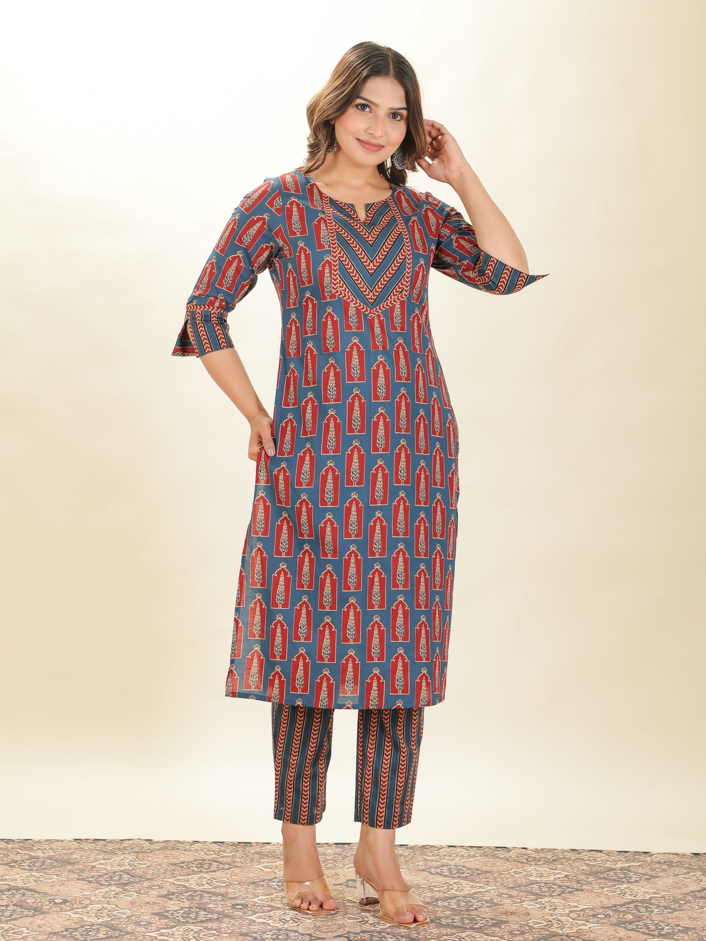 Soft Cotton Abstract Kurta