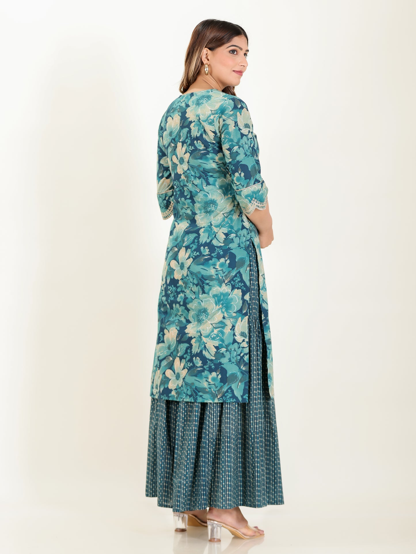 Soft Cotton Floral Kurta