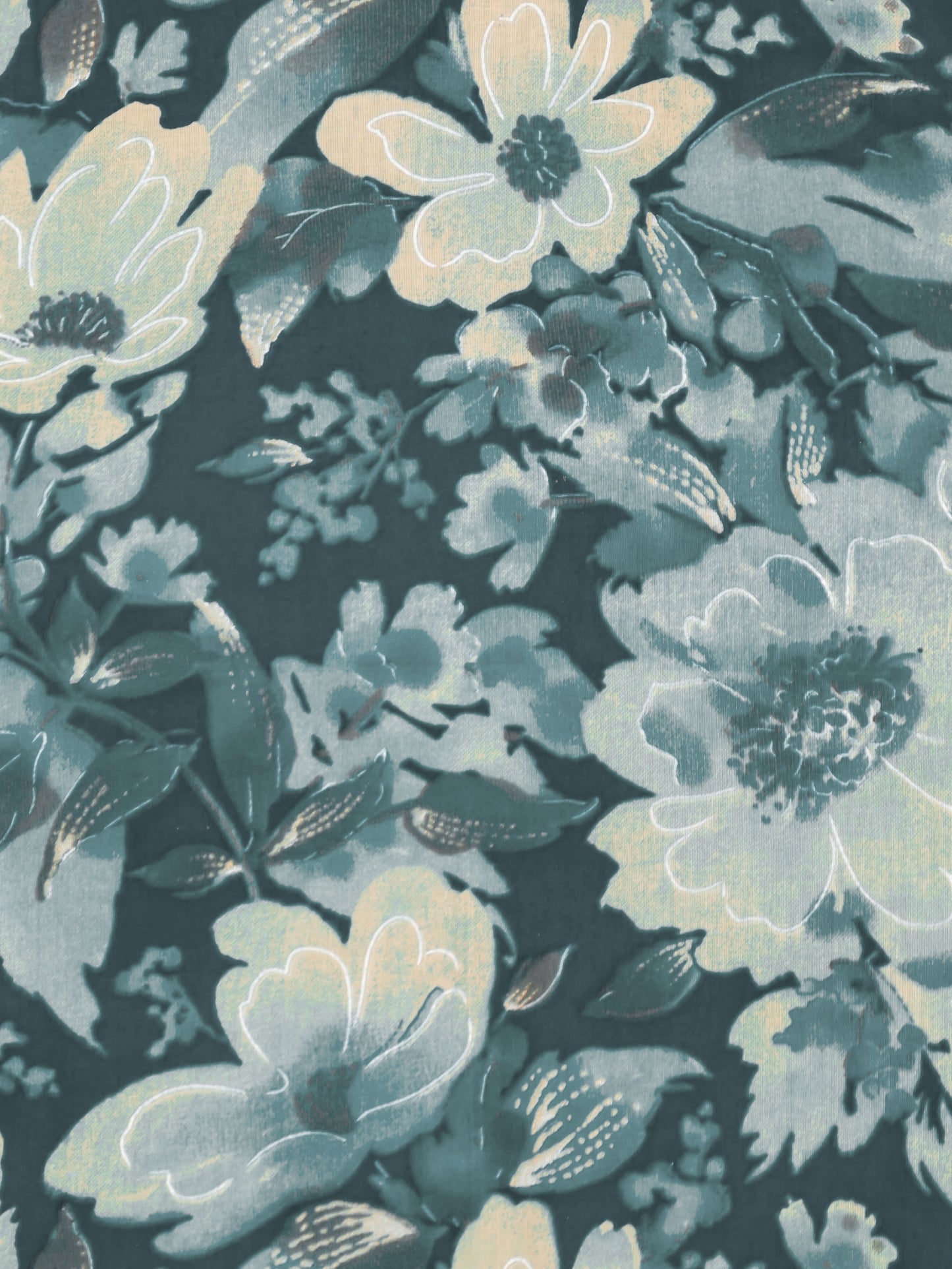 Embroidered Soft Cotton Floral Straight Teal Kurta