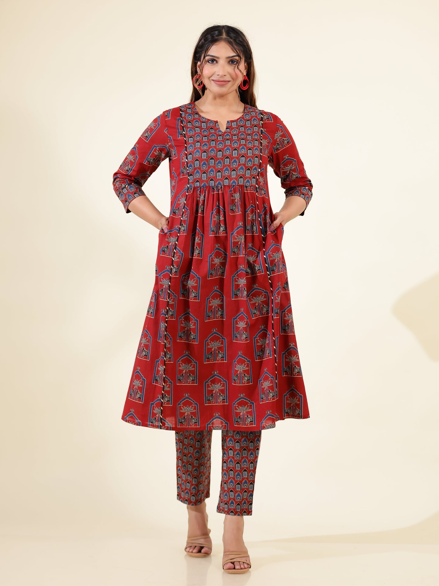 Soft Cotton Abstract Kurta