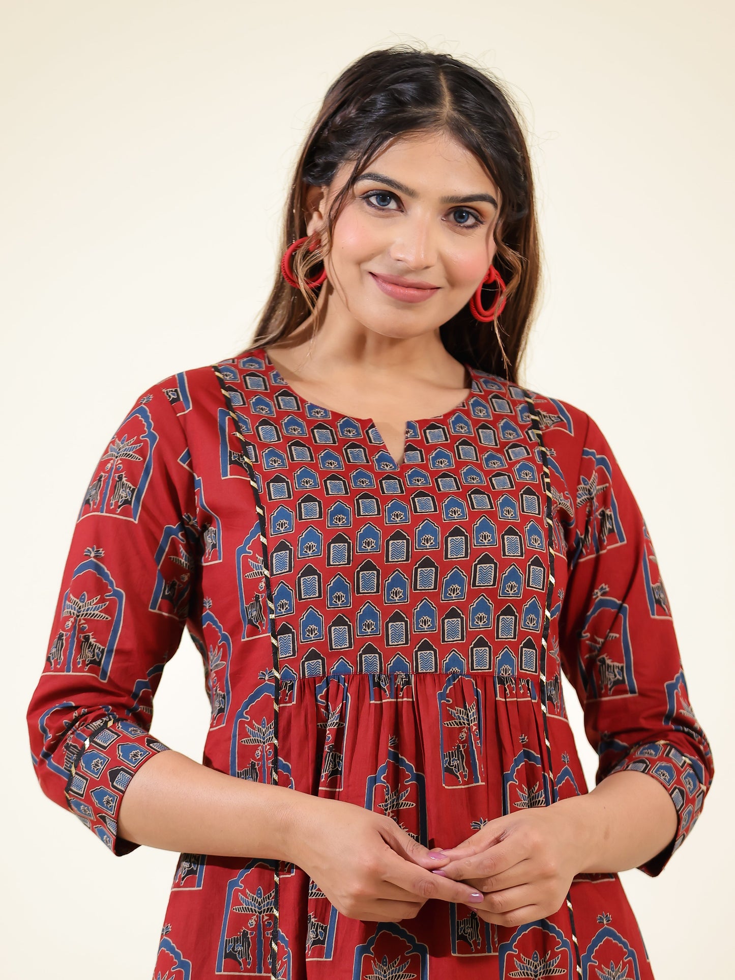 Soft Cotton Abstract Kurta