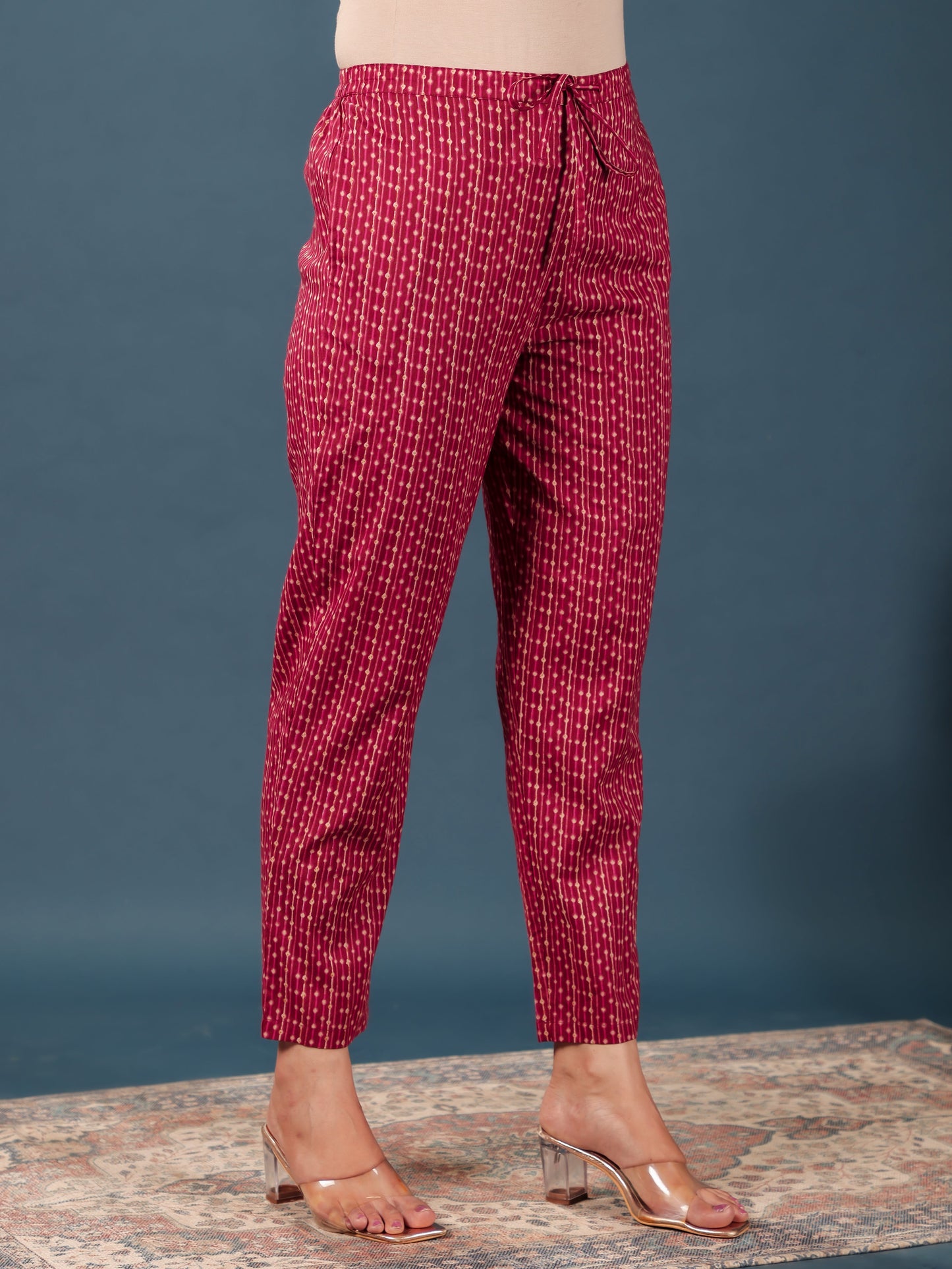 Soft Cotton Striped Pant