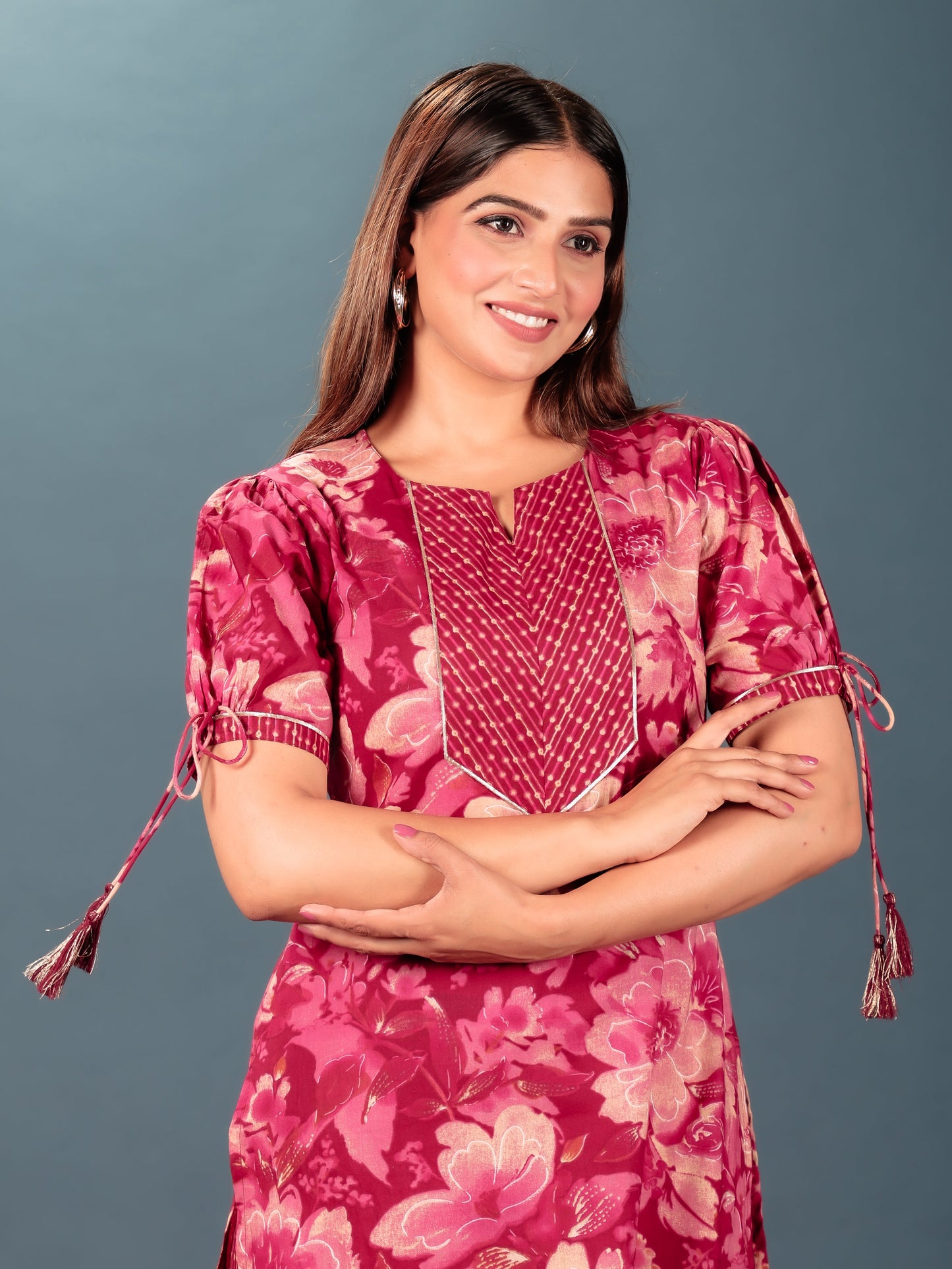 Soft Cotton Floral Kurta