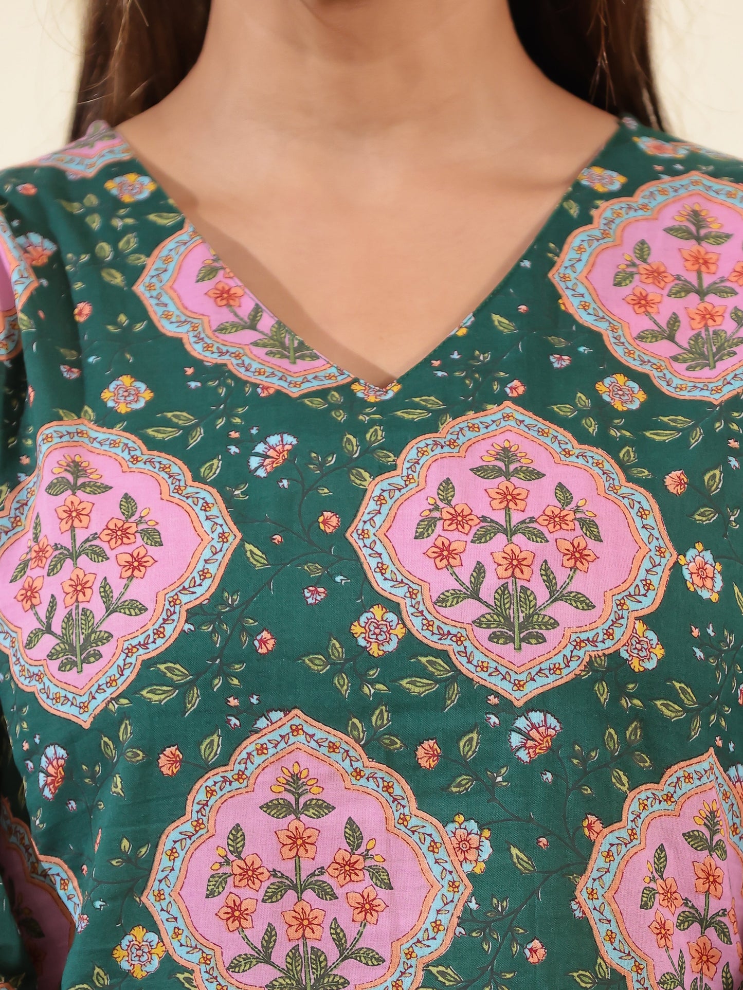 Soft Cotton Floral Kurta