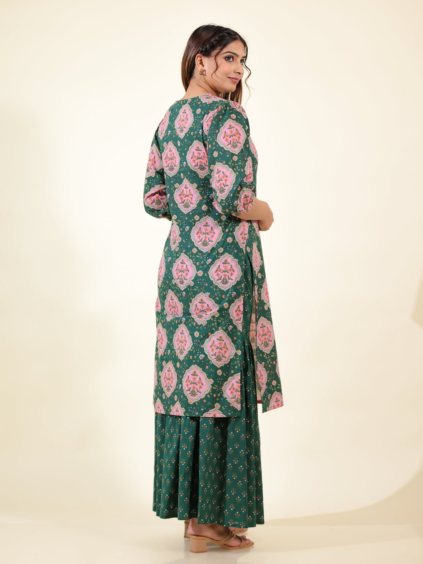 Soft Cotton Floral Kurta