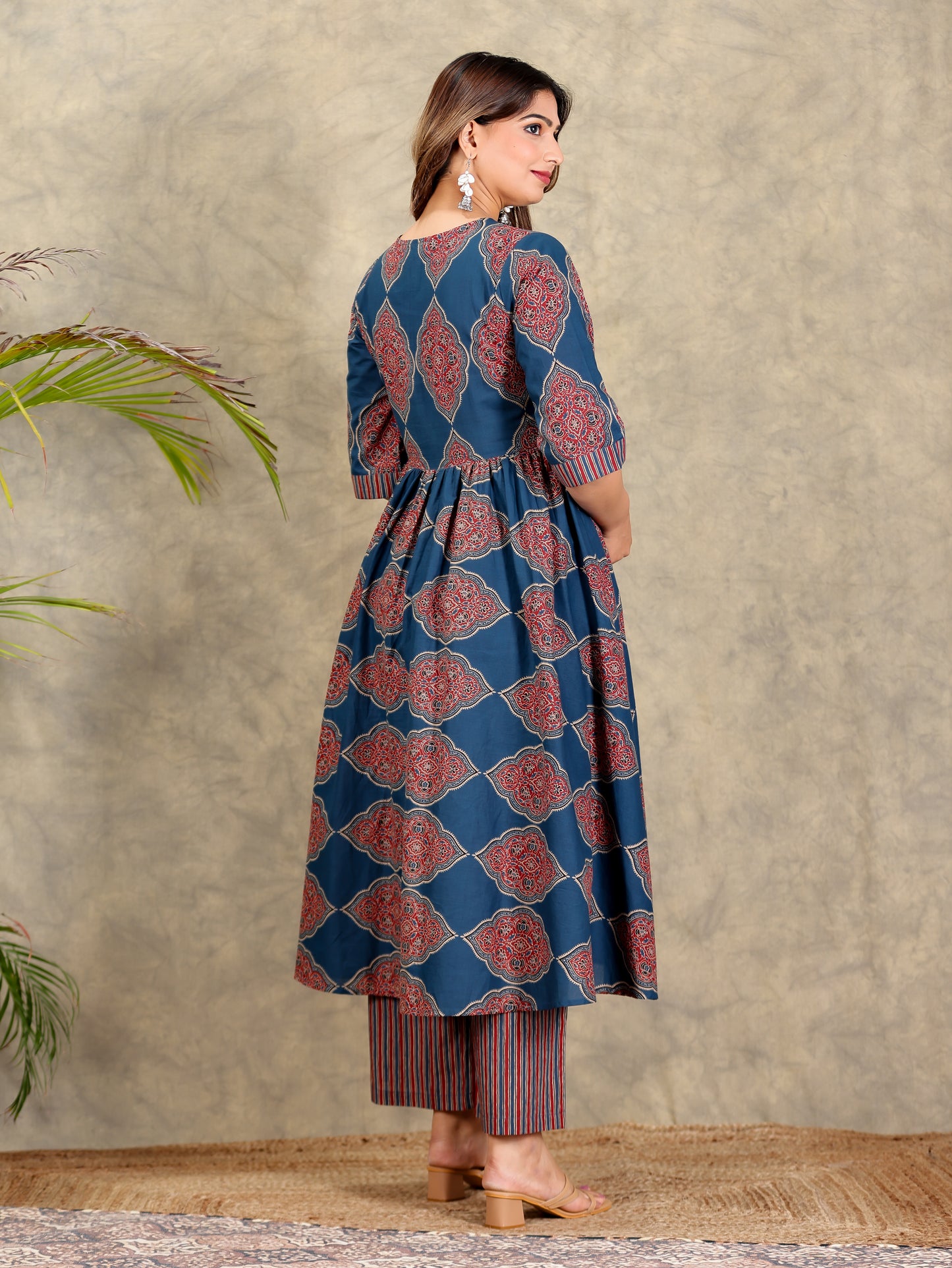 Soft Cotton Geometric Kurta