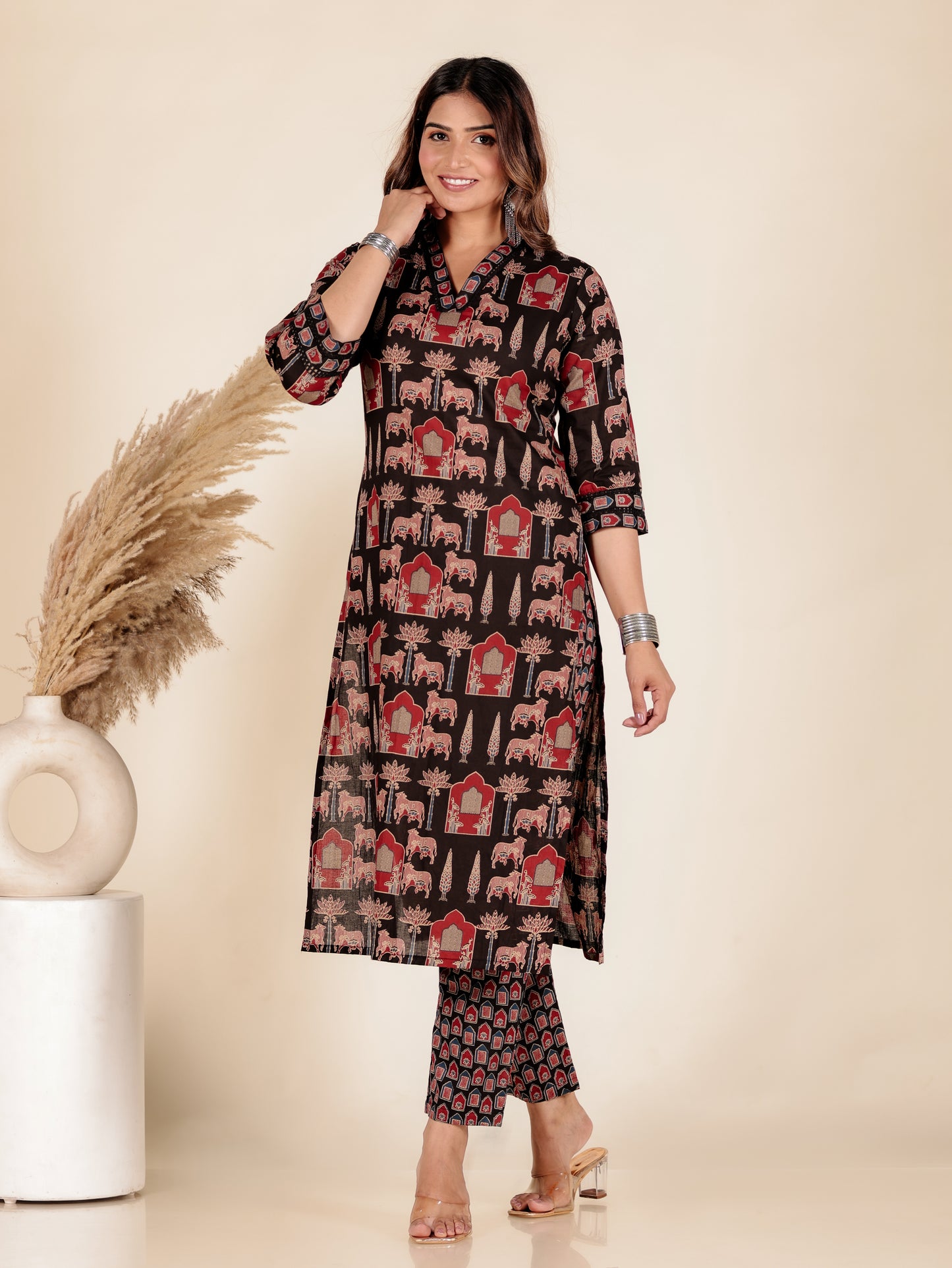 Soft Cotton Abstract Kurta