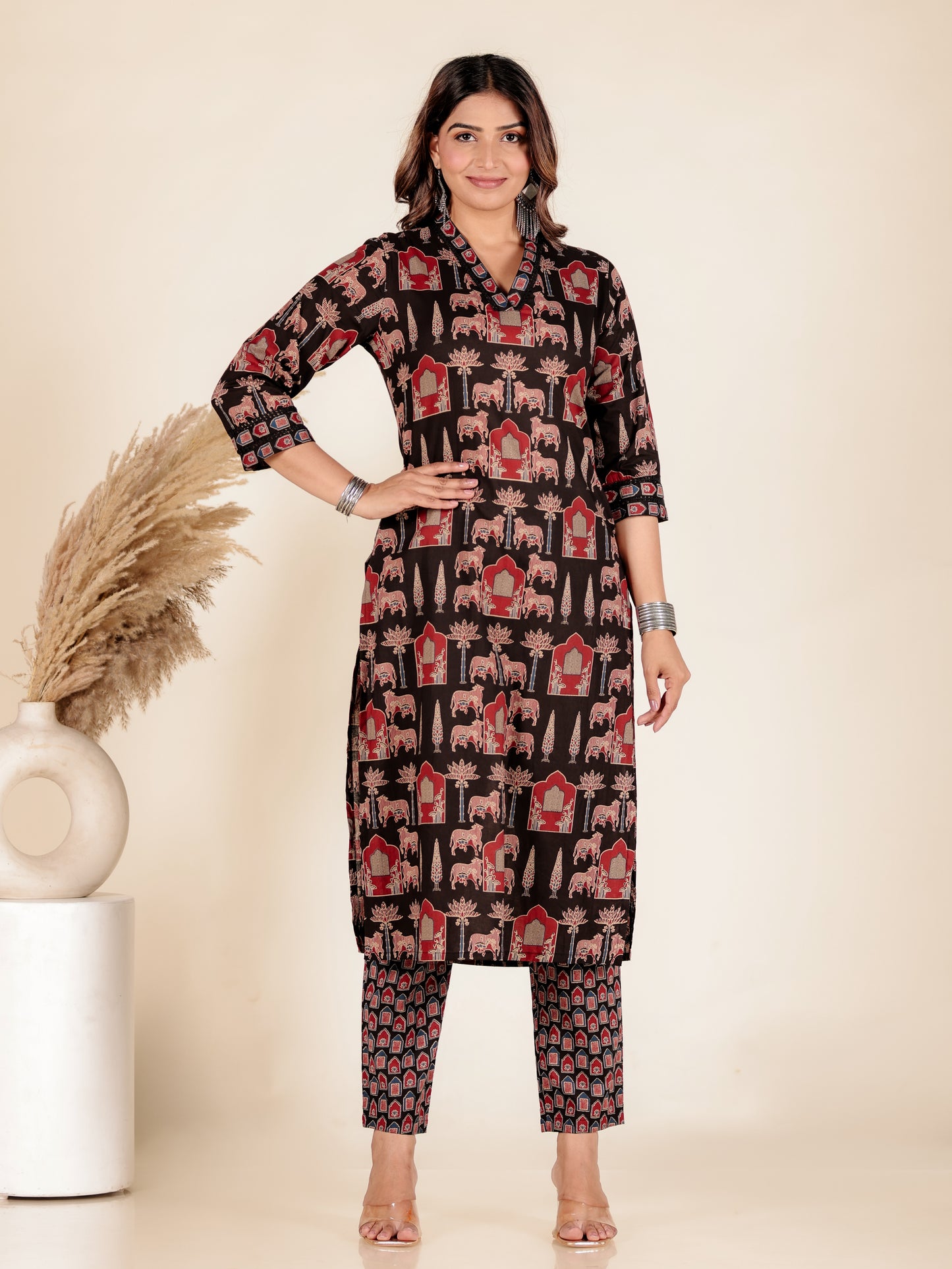 Soft Cotton Abstract Kurta