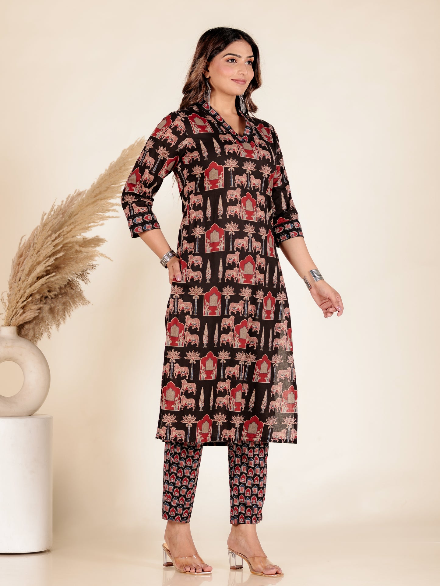 Soft Cotton Abstract Kurta