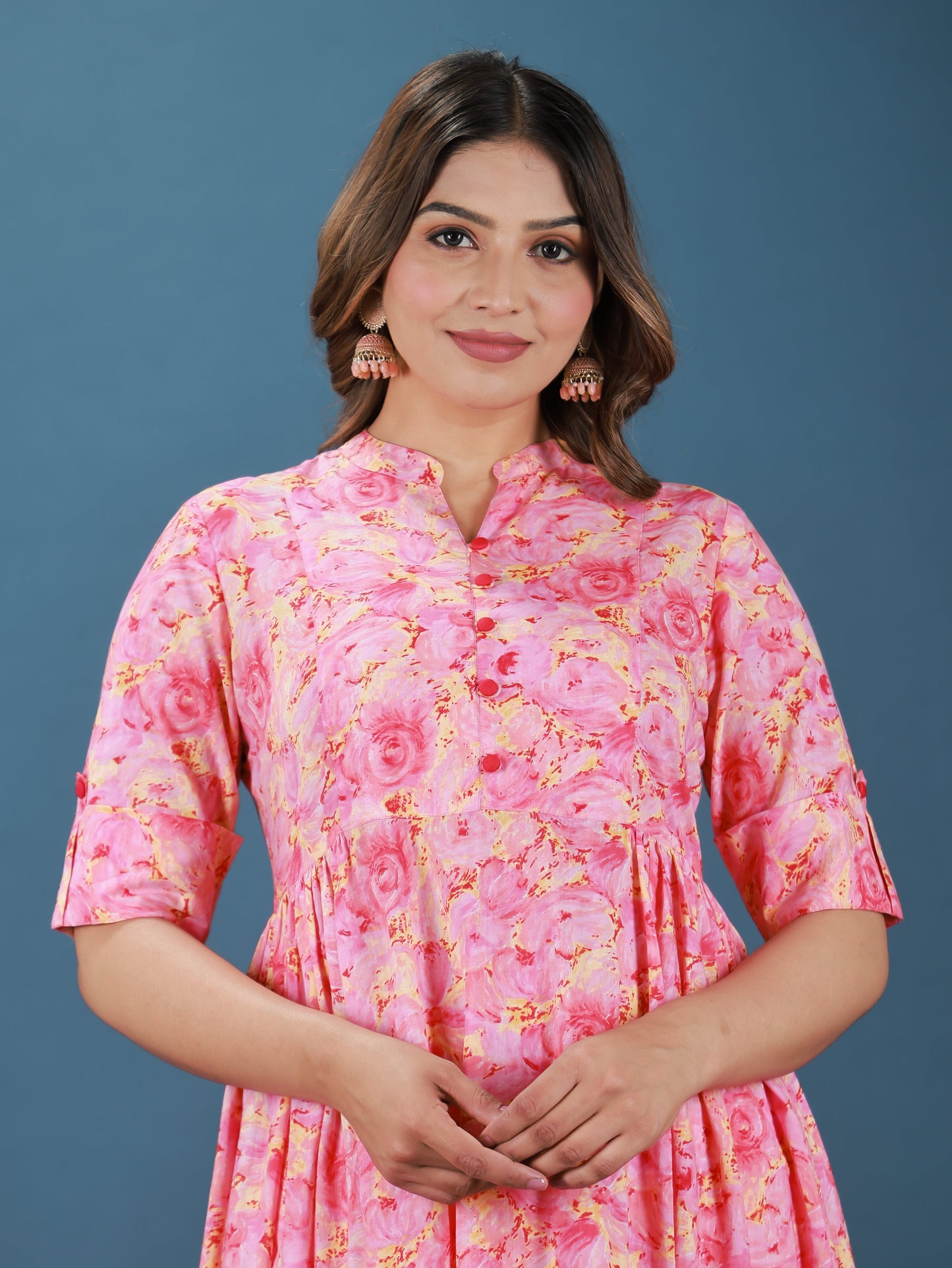 Soft Cotton Floral Kurta