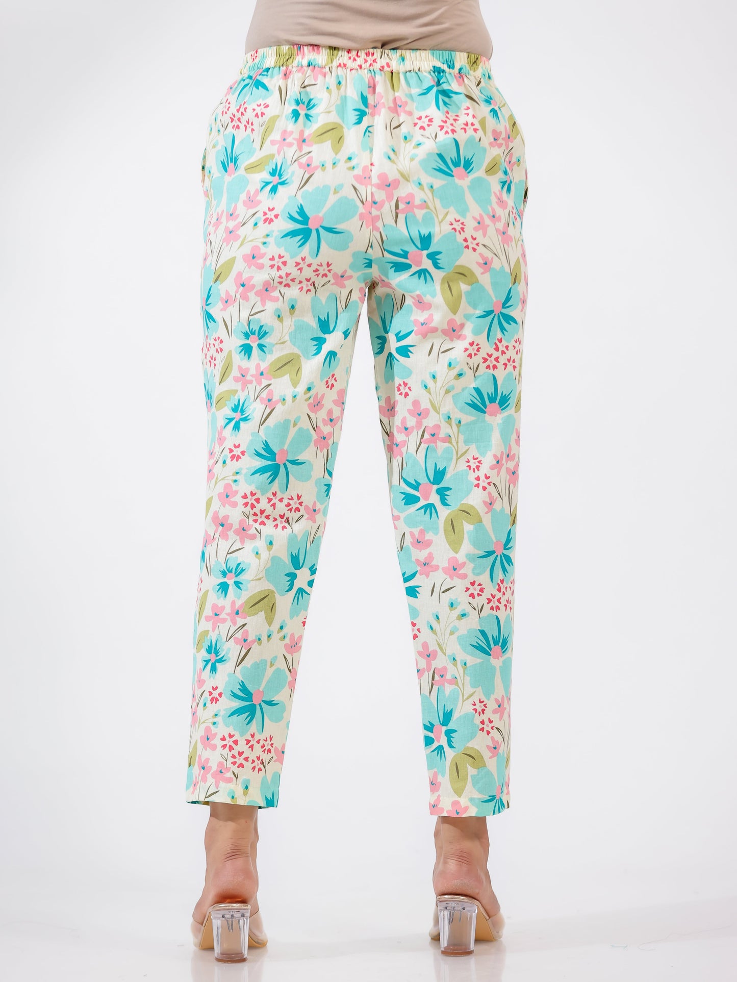 Linen Cotton Floral Pant