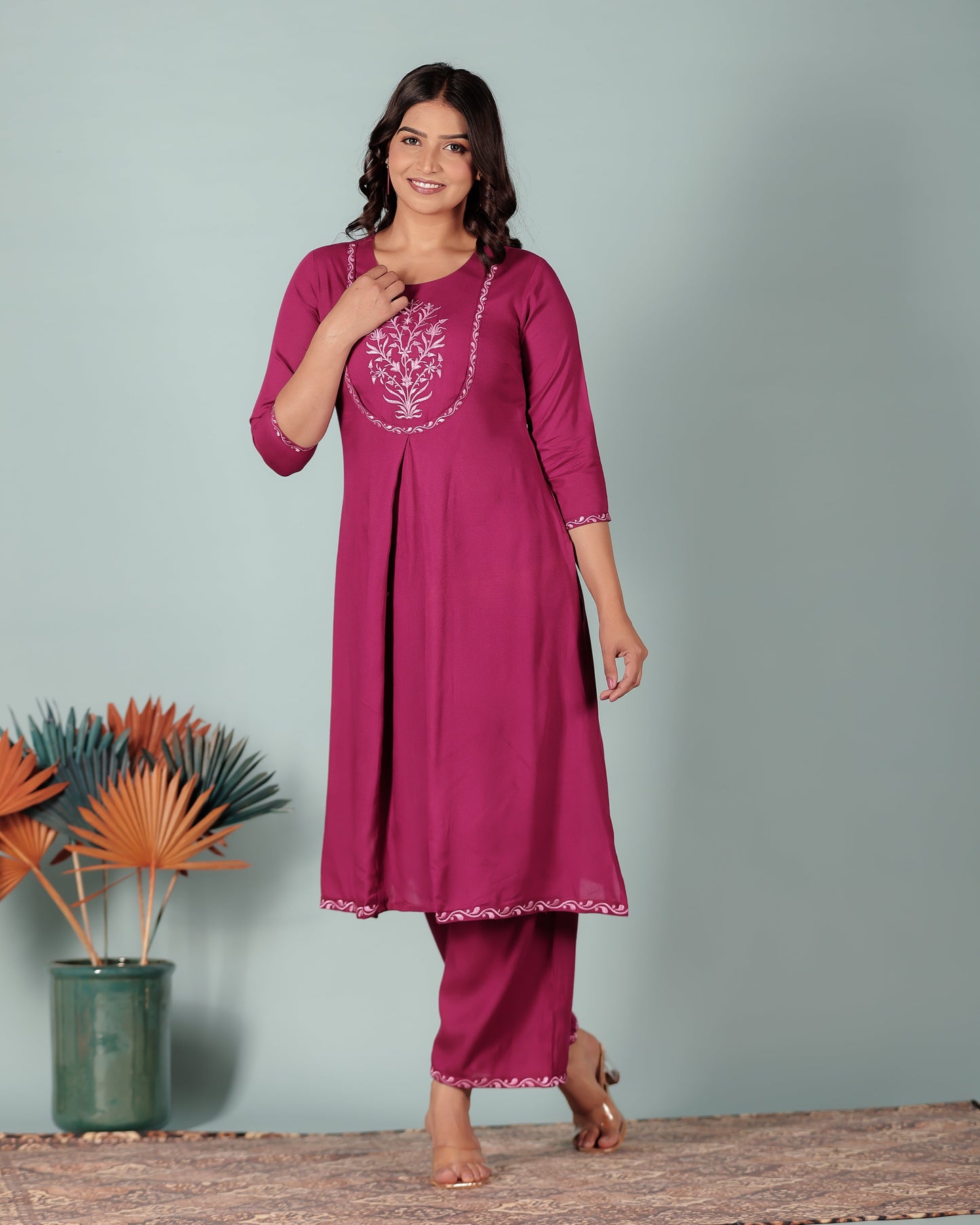 Viscose Solid Kurta