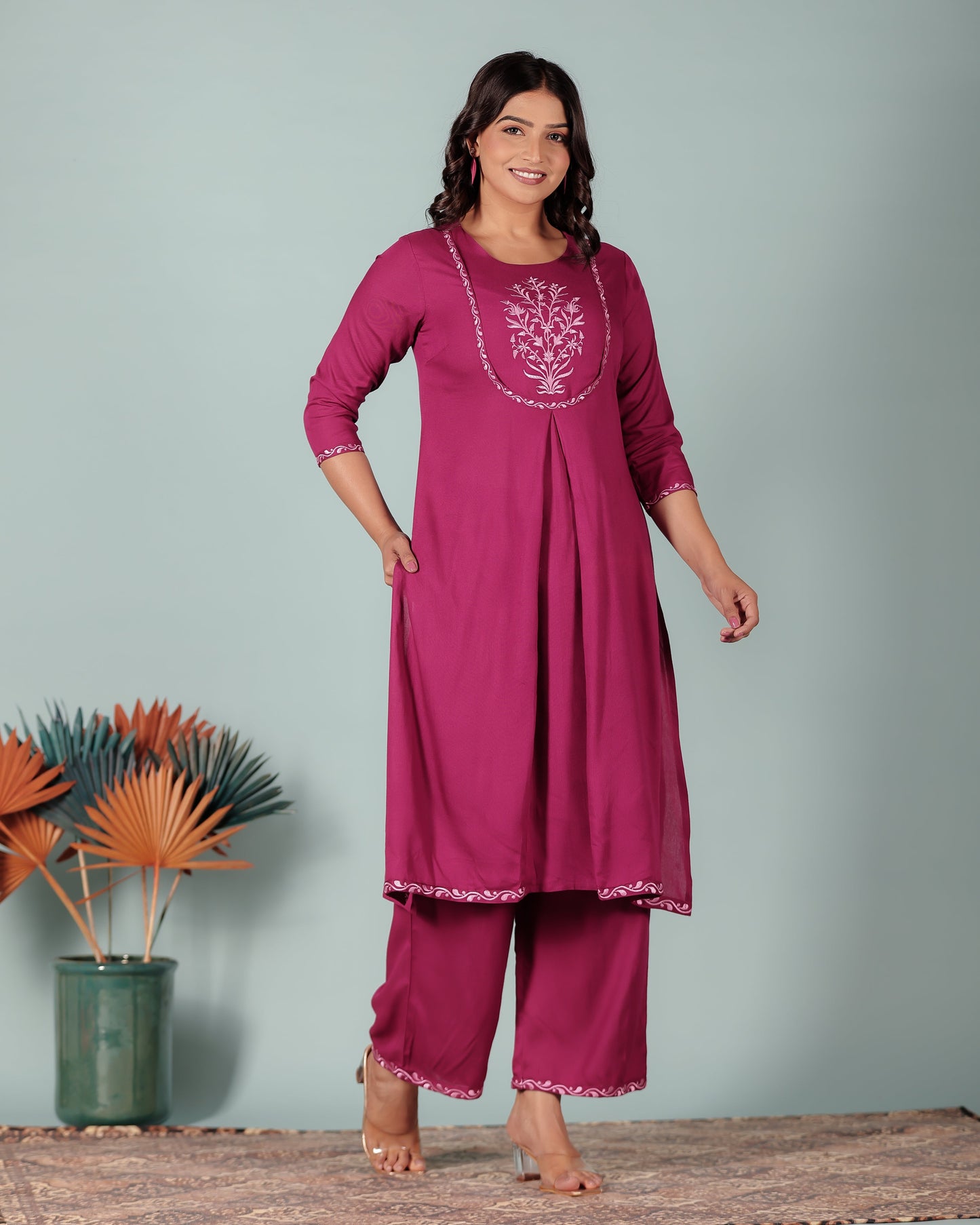 Viscose Solid Kurta