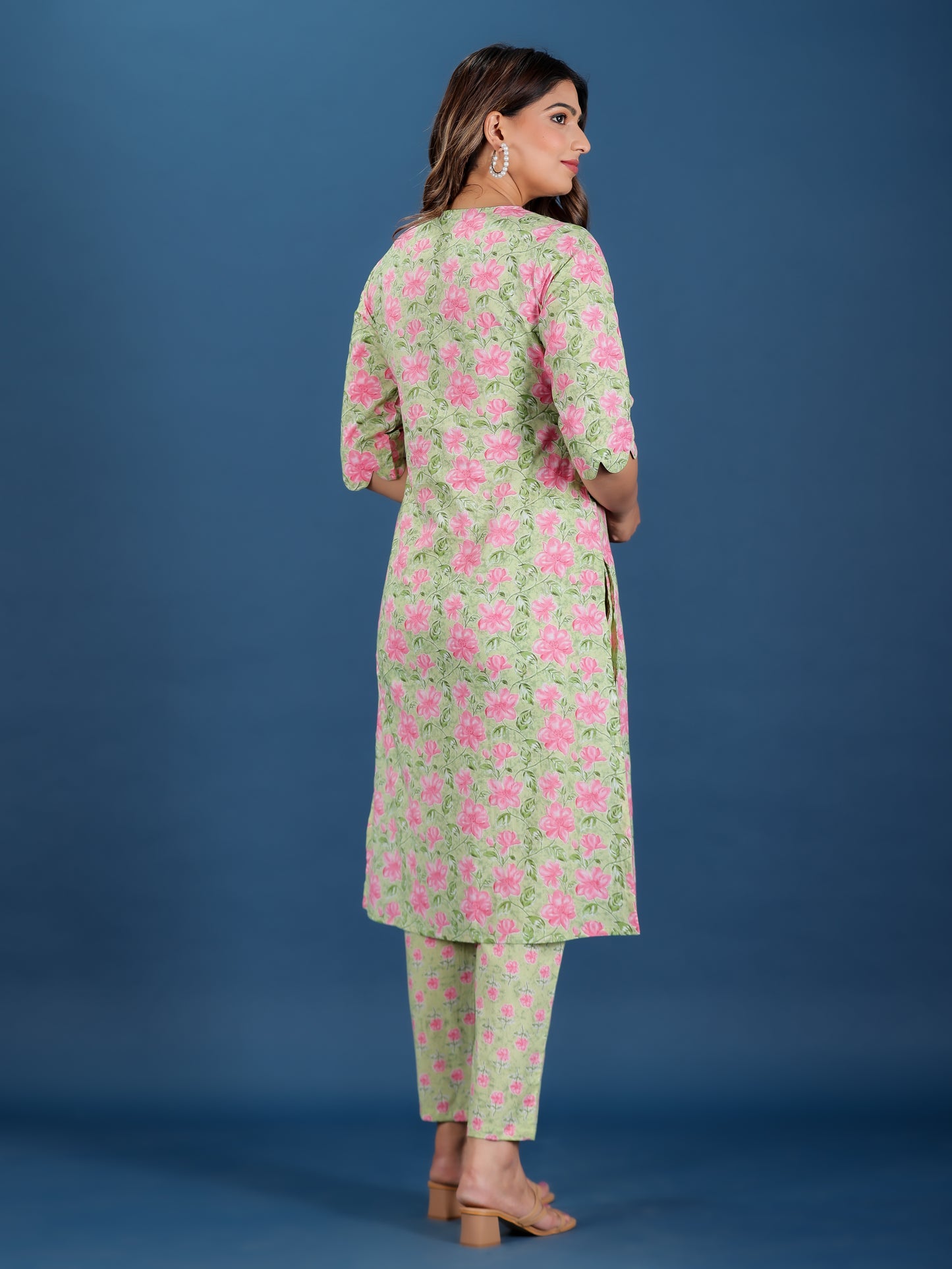 Soft Cotton Floral Kurta