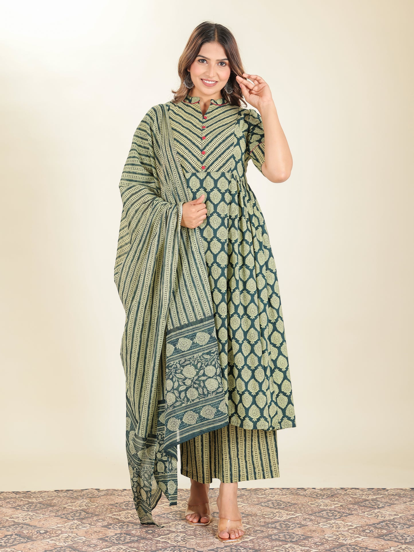 Voile Cotton Striped Dupatta