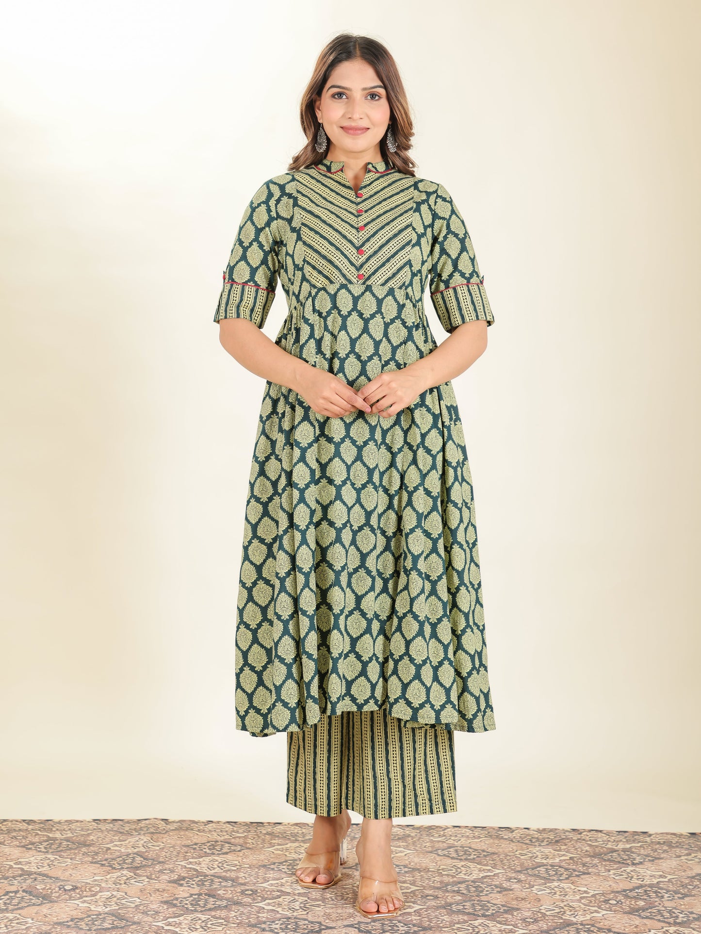 Soft Cotton Floral Kurta