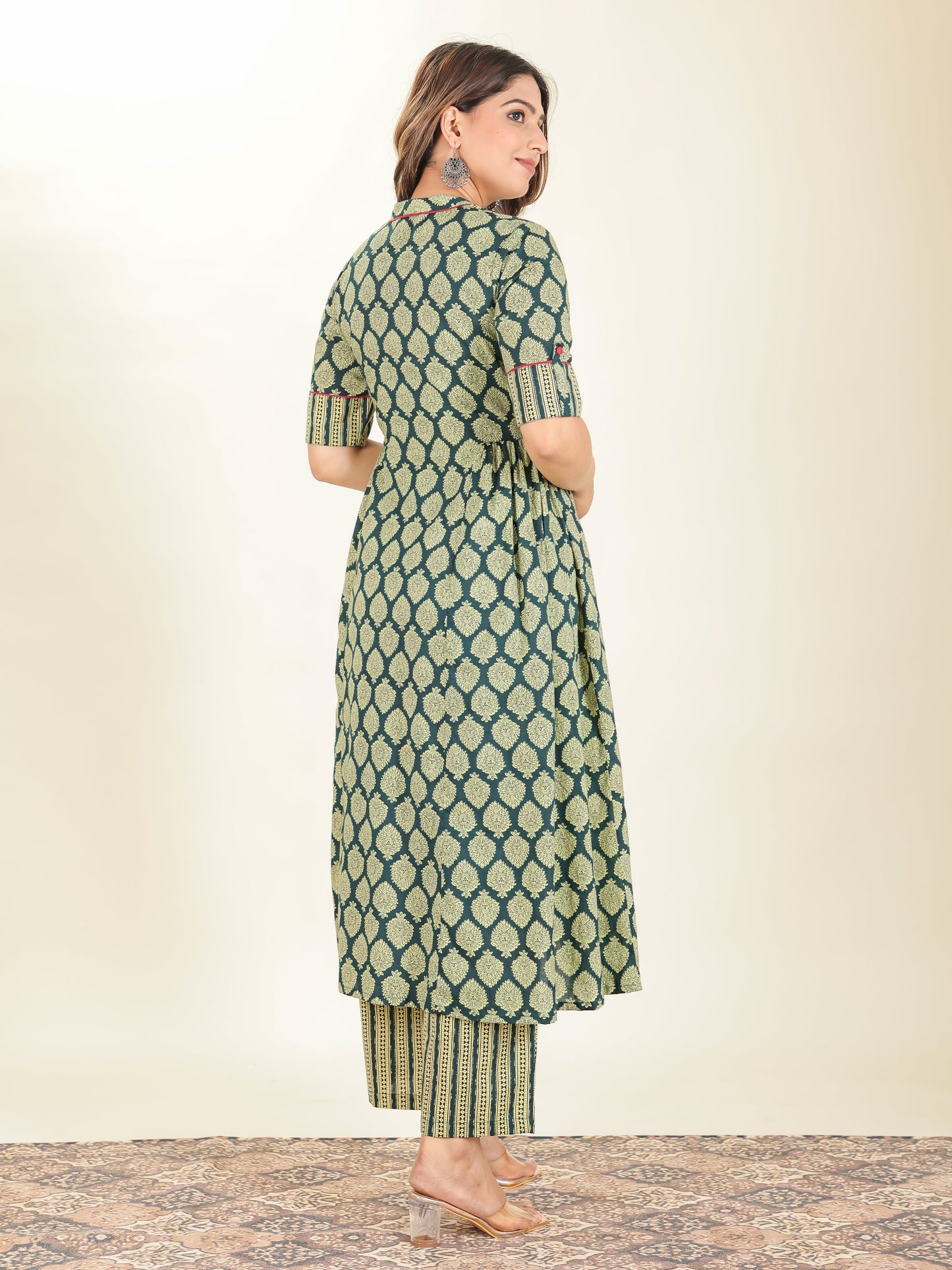 Soft Cotton Floral Kurta