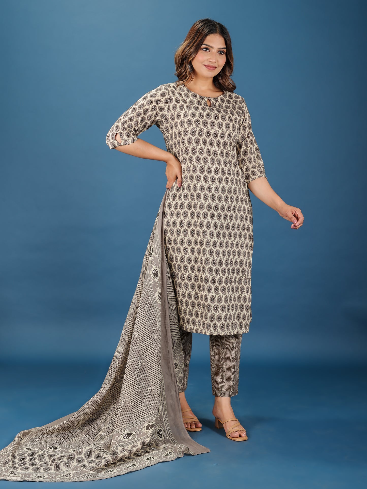 Soft Cotton Paisley Kurta