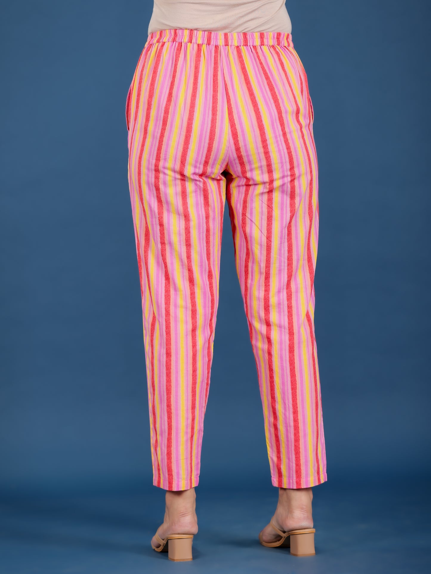 Soft Cotton Striped Pant