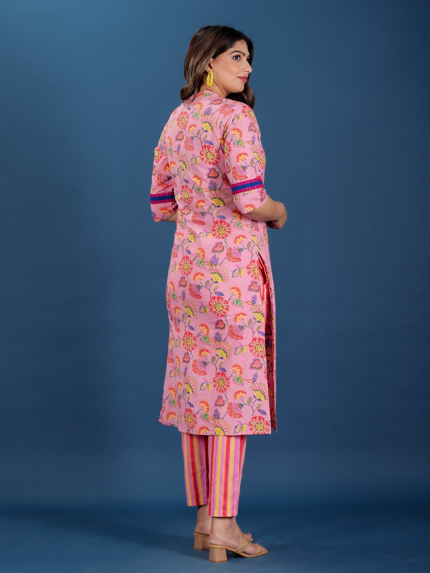 Soft Cotton Floral Kurta