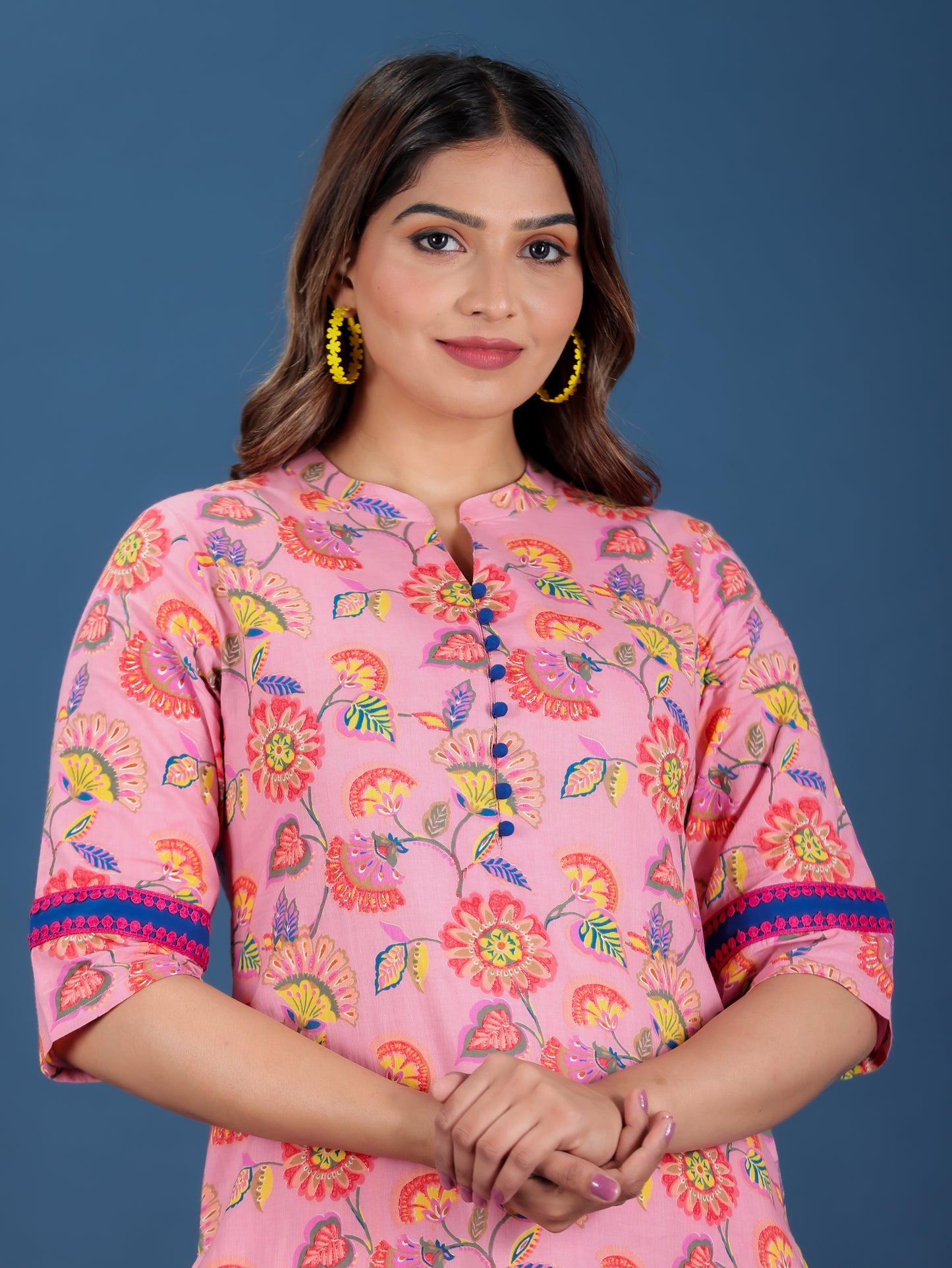 Soft Cotton Floral Kurta