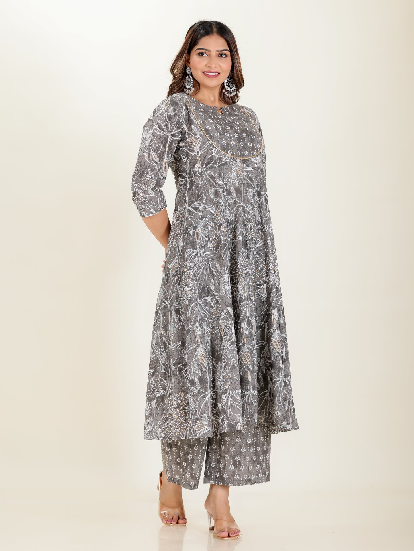 Soft Cotton Floral Kurta