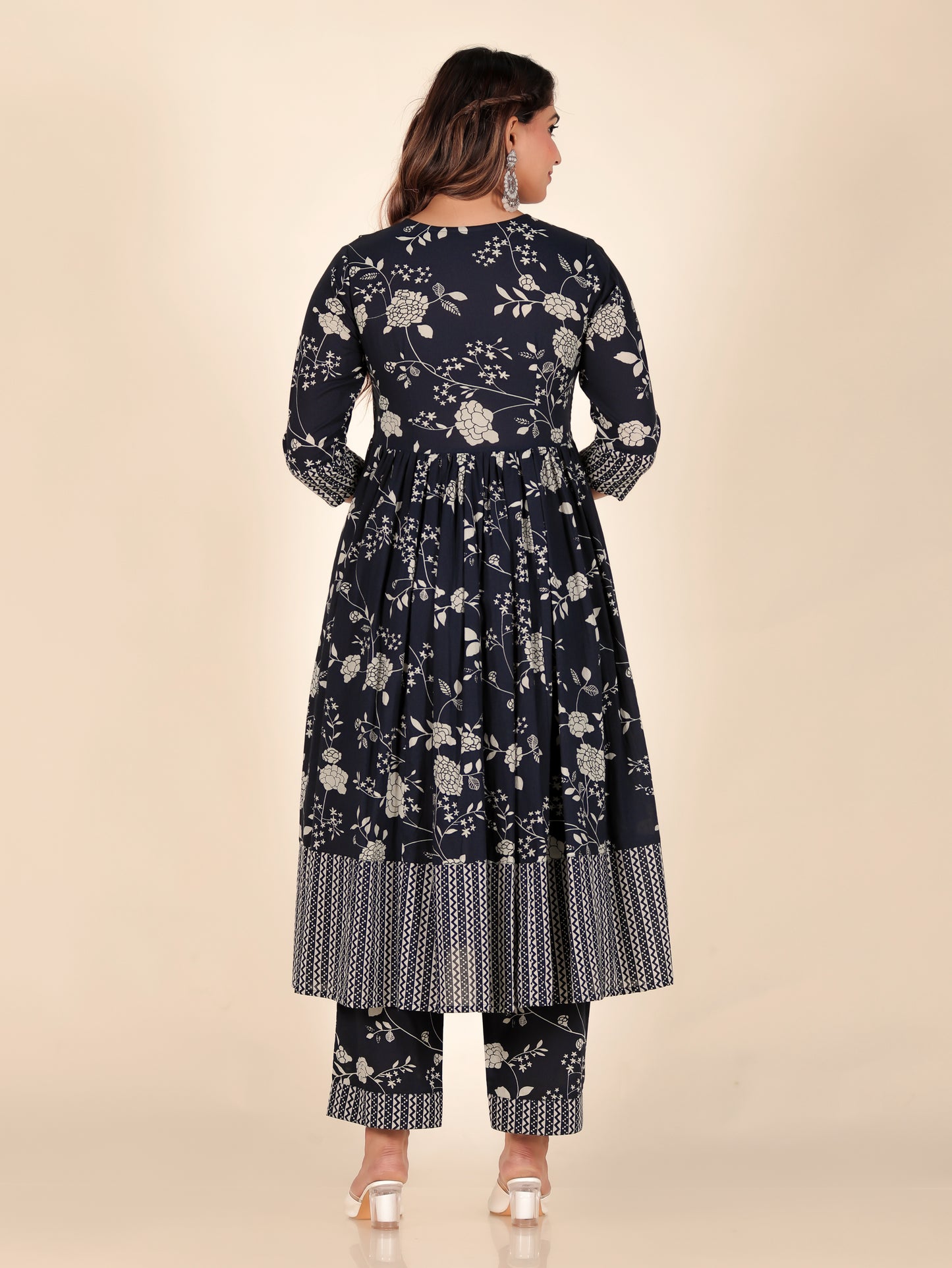 Soft Cotton Floral Kurta