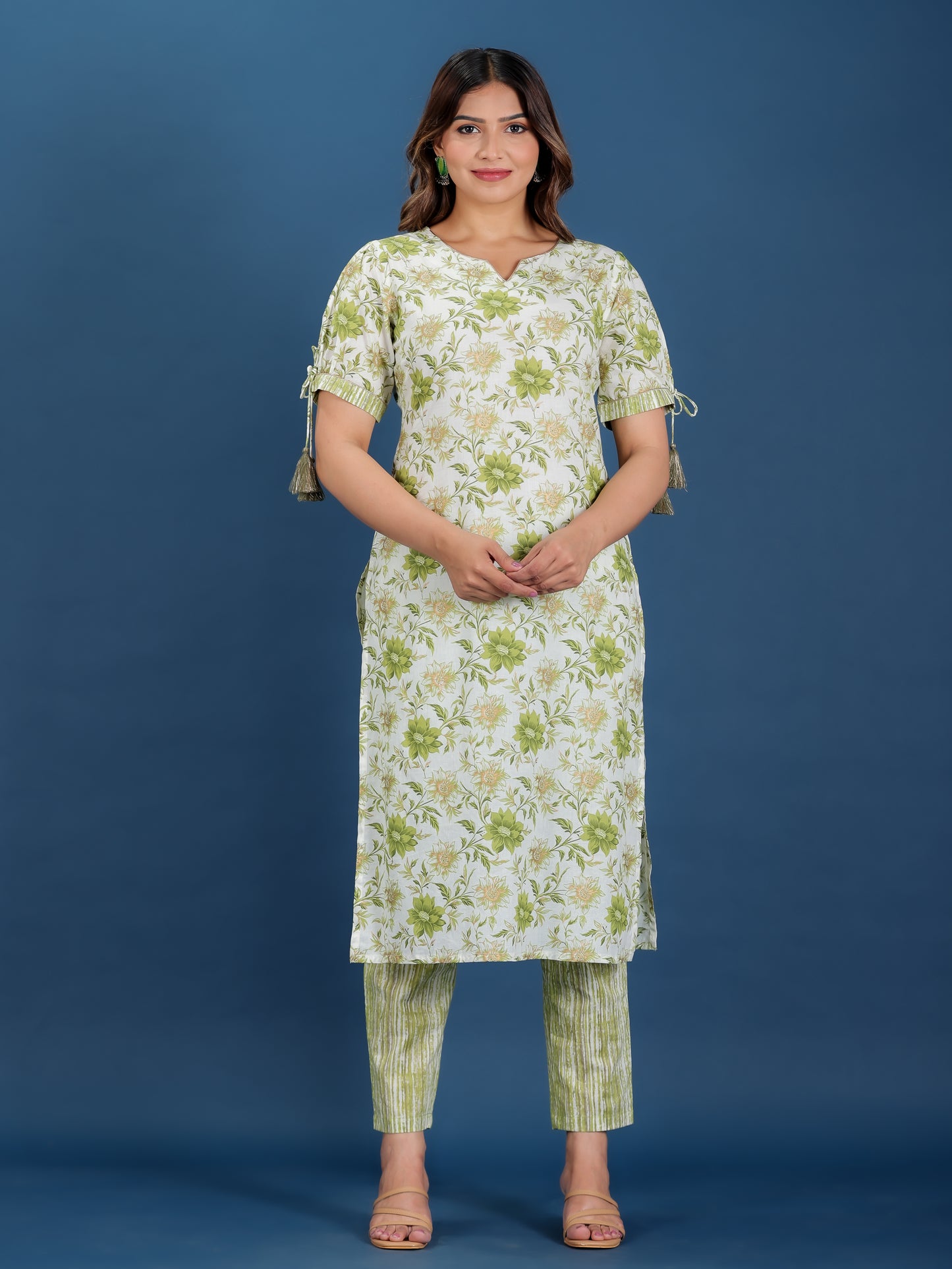 Soft Cotton Floral Kurta