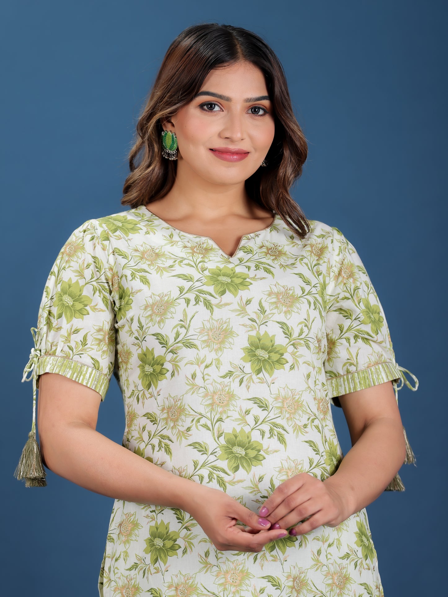 Soft Cotton Floral Kurta