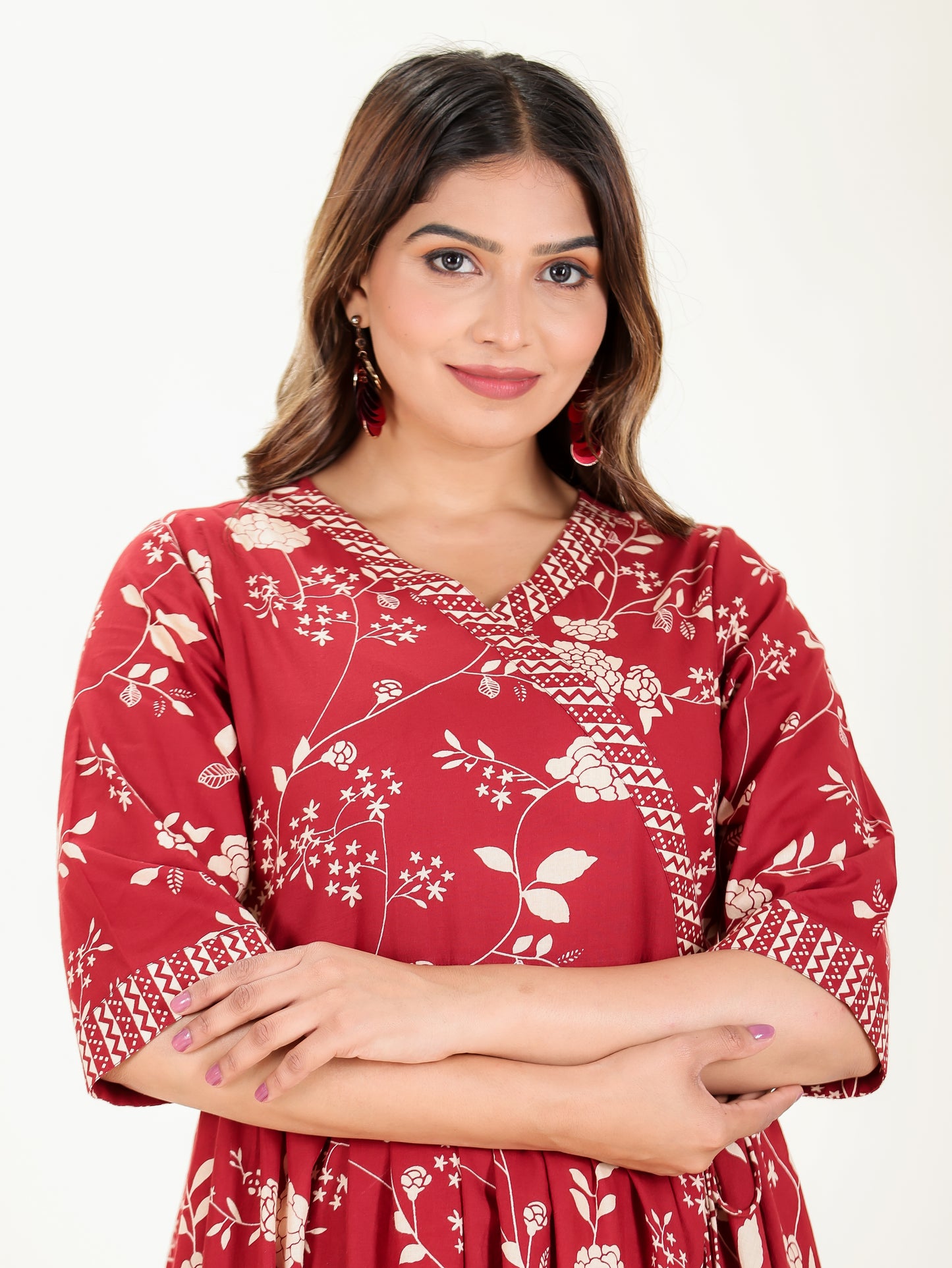 Soft Cotton Floral Kurta